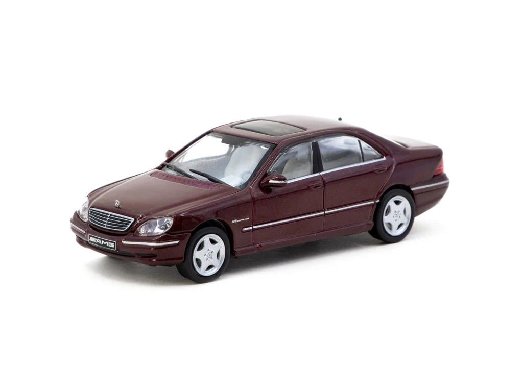 Tarmac Works 1/64 Mercedes-Benz S 55 AMG Bordeaux Red Metallic