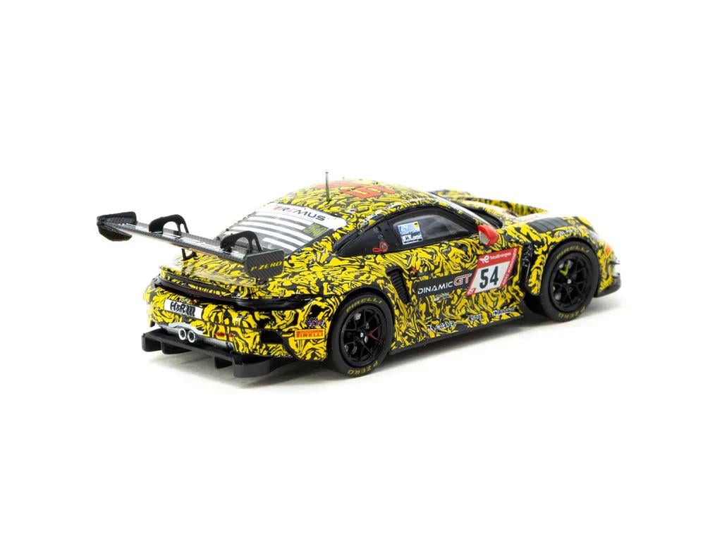 Tarmac Works X iXO Models 1/64 Porsche 911 GT3 R Nürburgring 24h 2023 - HOBBY64 - Ayhancan Güven T64-084-23NUR54