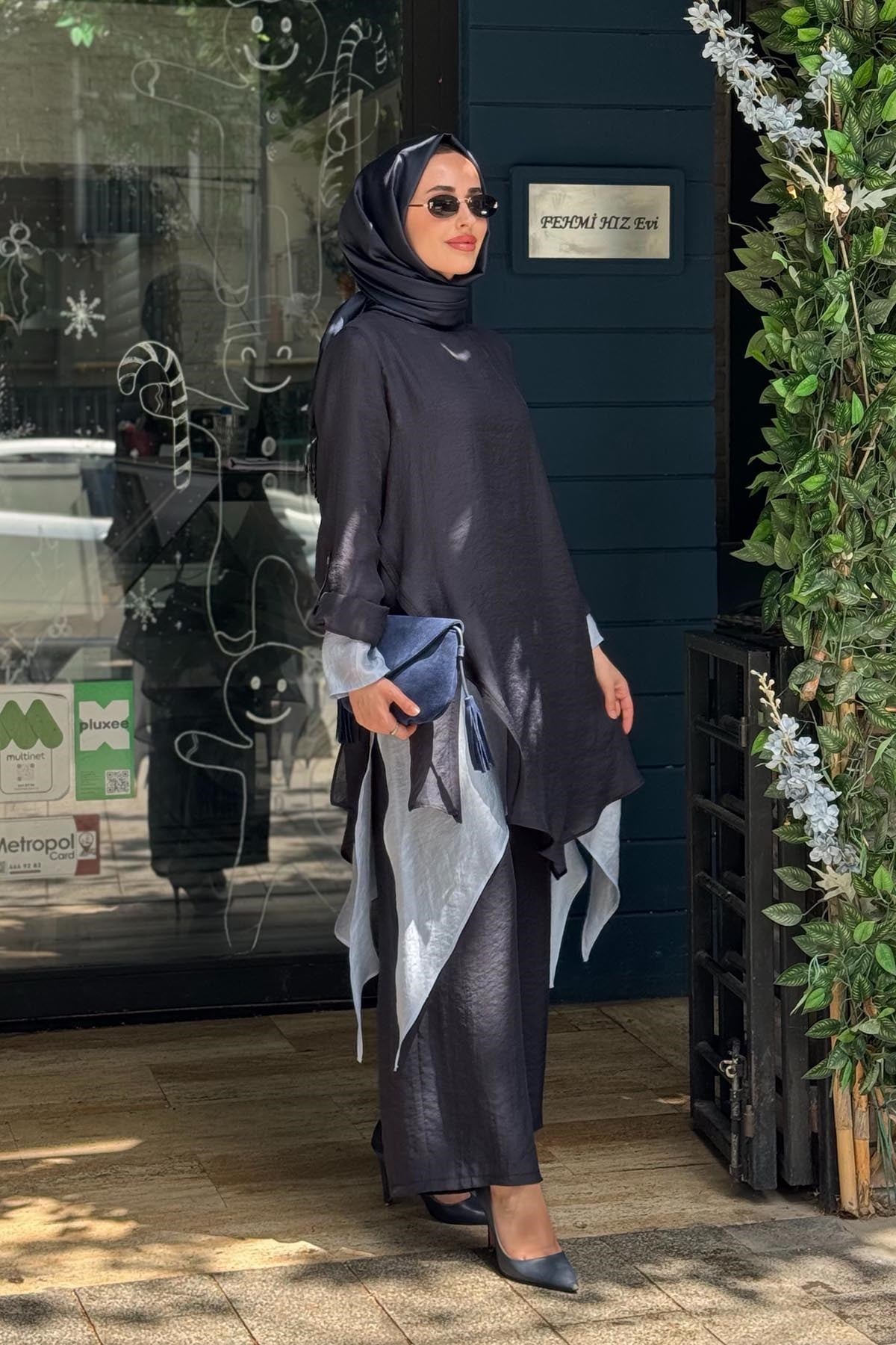 al-MARWAH Pantolnlu Takım 203036 Lacivert