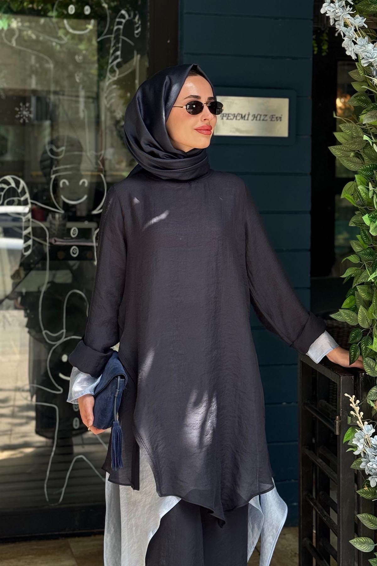al-MARWAH Pantolnlu Takım 203036 Lacivert