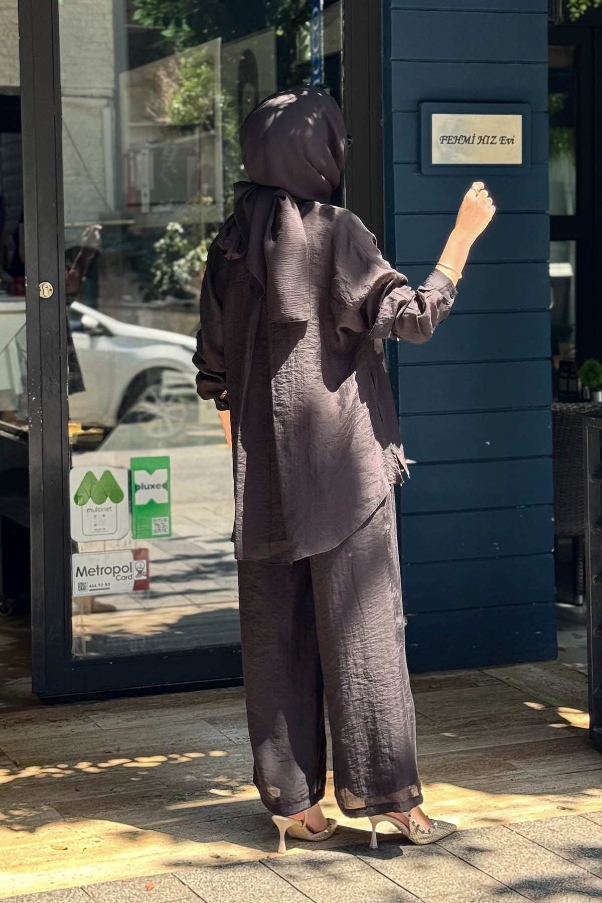 al-MARWAH Pantolonlu Takım 203042 Siyah
