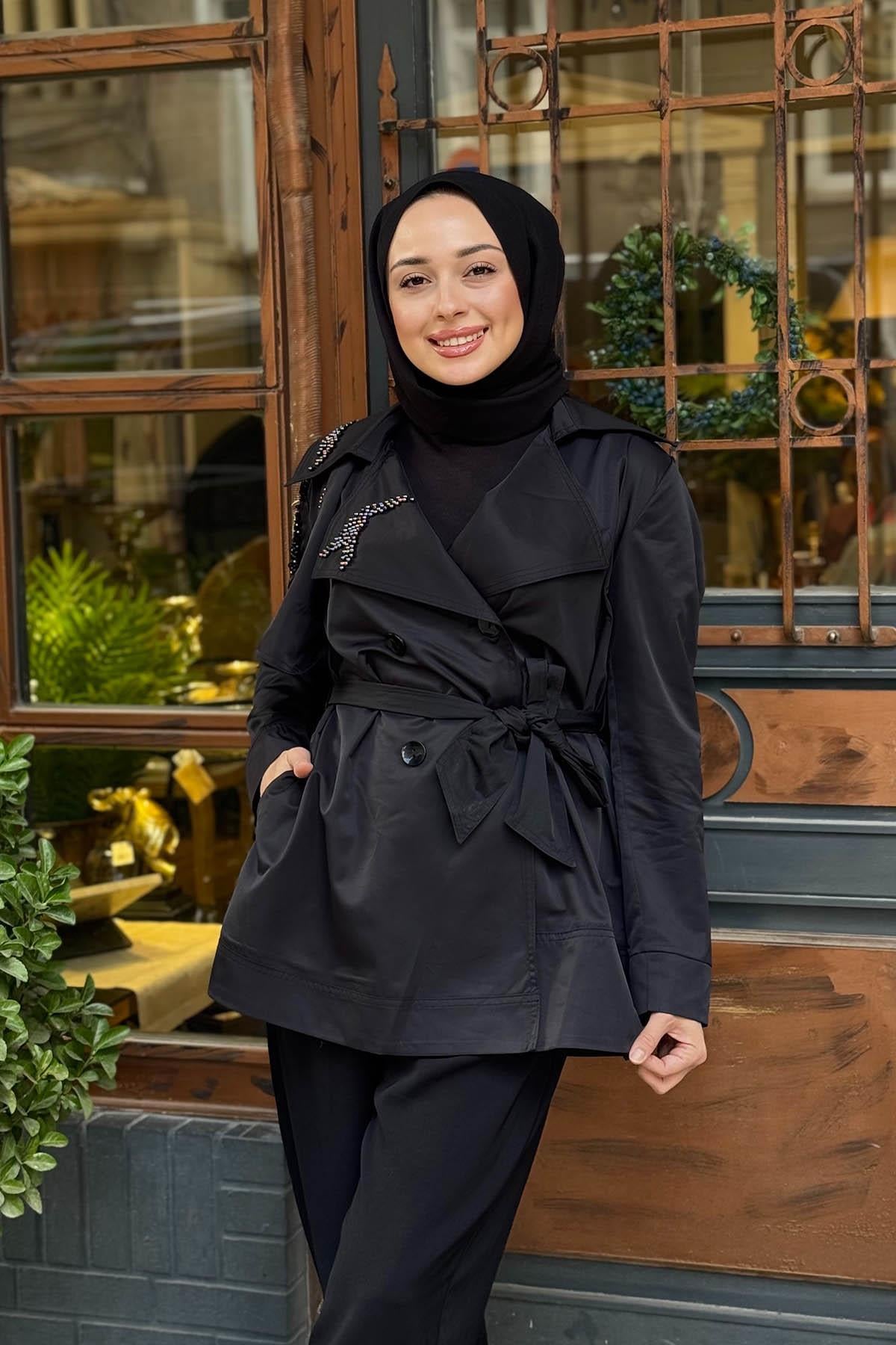 alMARWAH Ceket 404967-1 Siyah