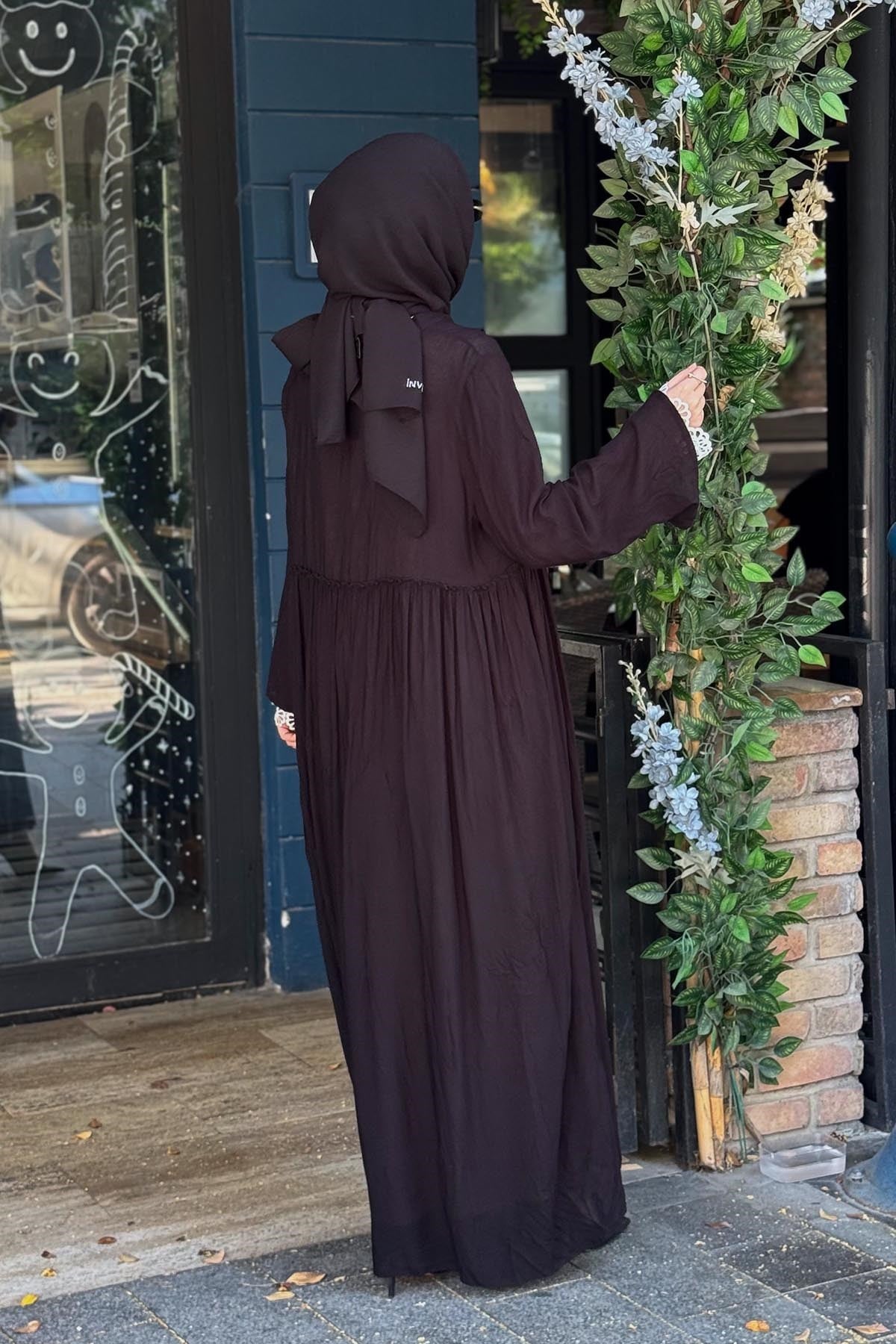 alMARWAH Elbise 202977 Siyah