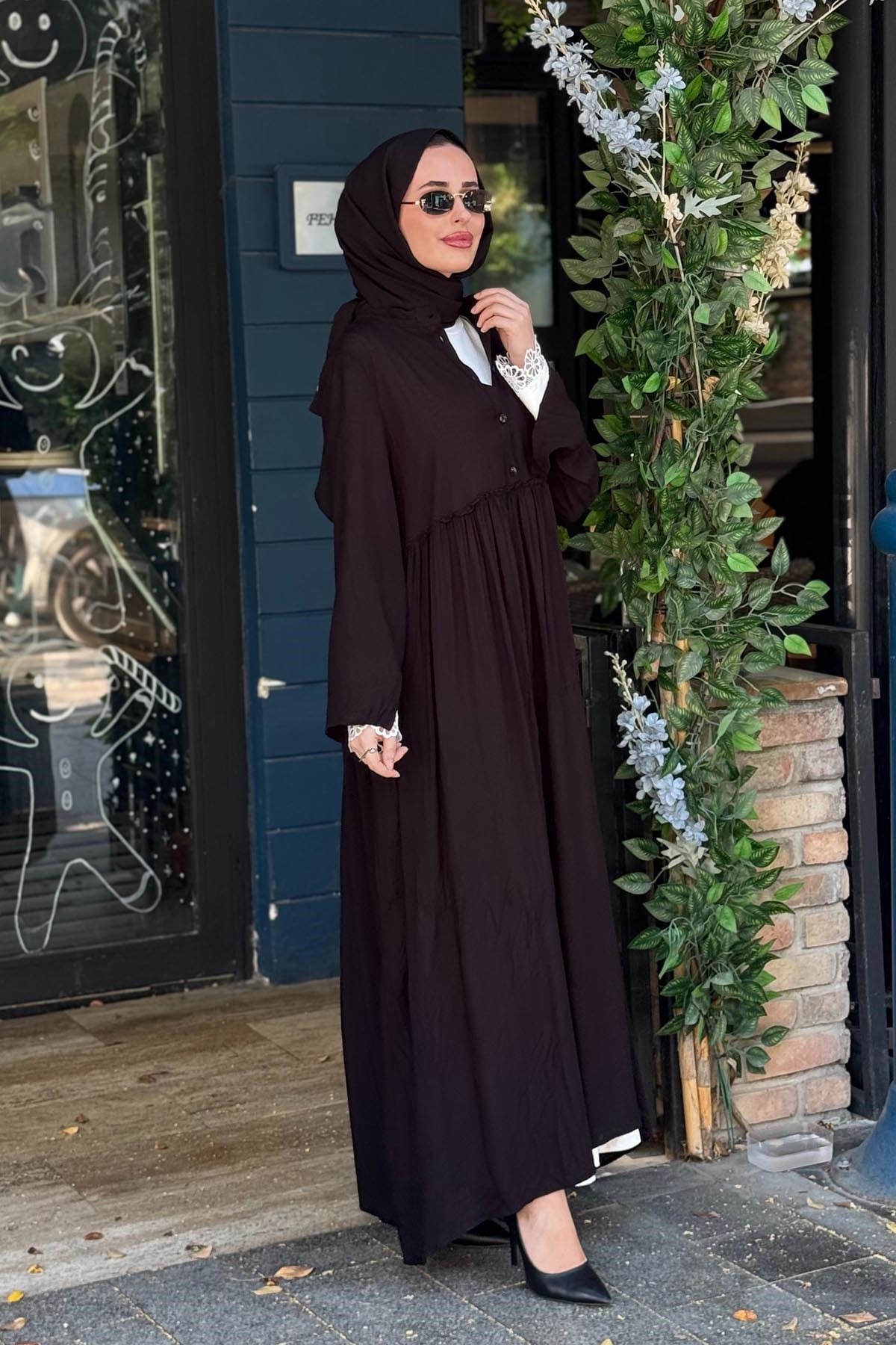 alMARWAH Elbise 202977 Siyah