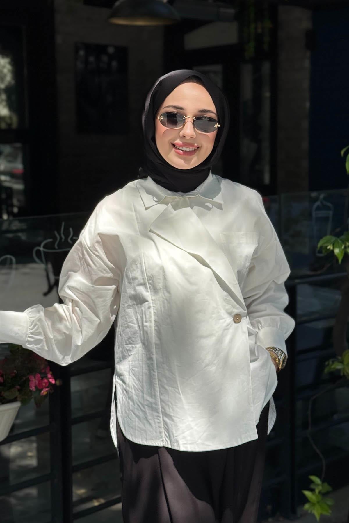 alMARWAH Gömlek 101005 Beyaz