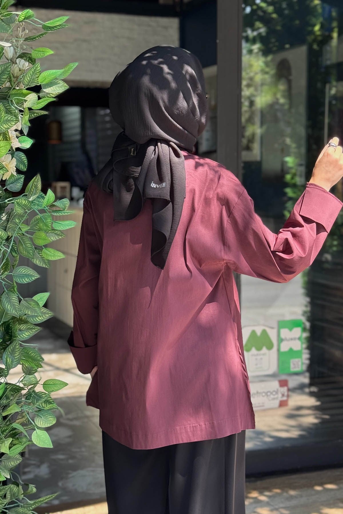 alMARWAH Gömlek 101033 Bordo