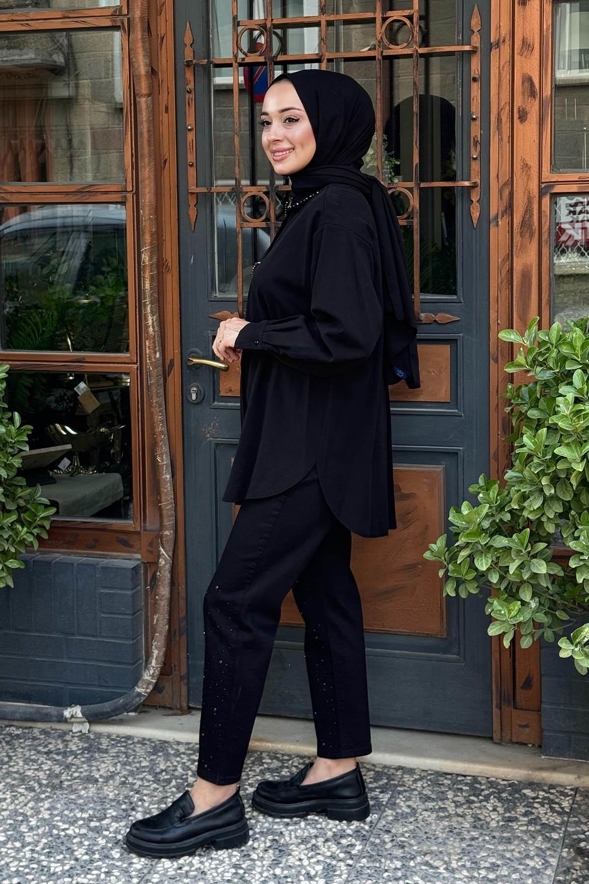 alMARWAH Gömlek 101987 Siyah