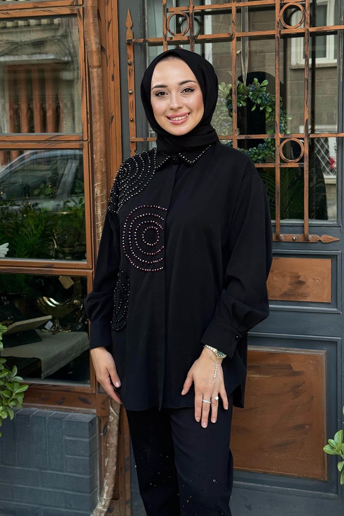 alMARWAH Gömlek 101987 Siyah