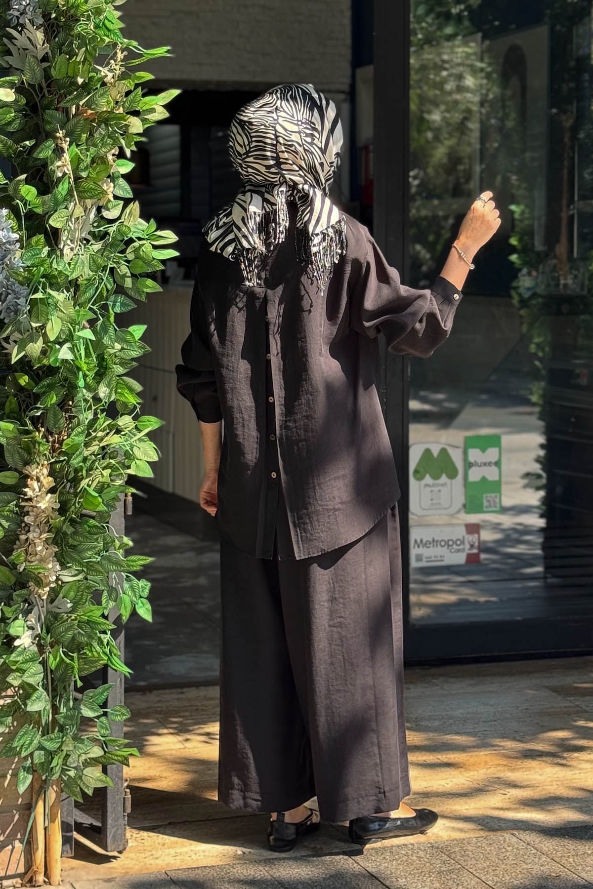 alMARWAH Pantolonlu Takım 203038 Siyah