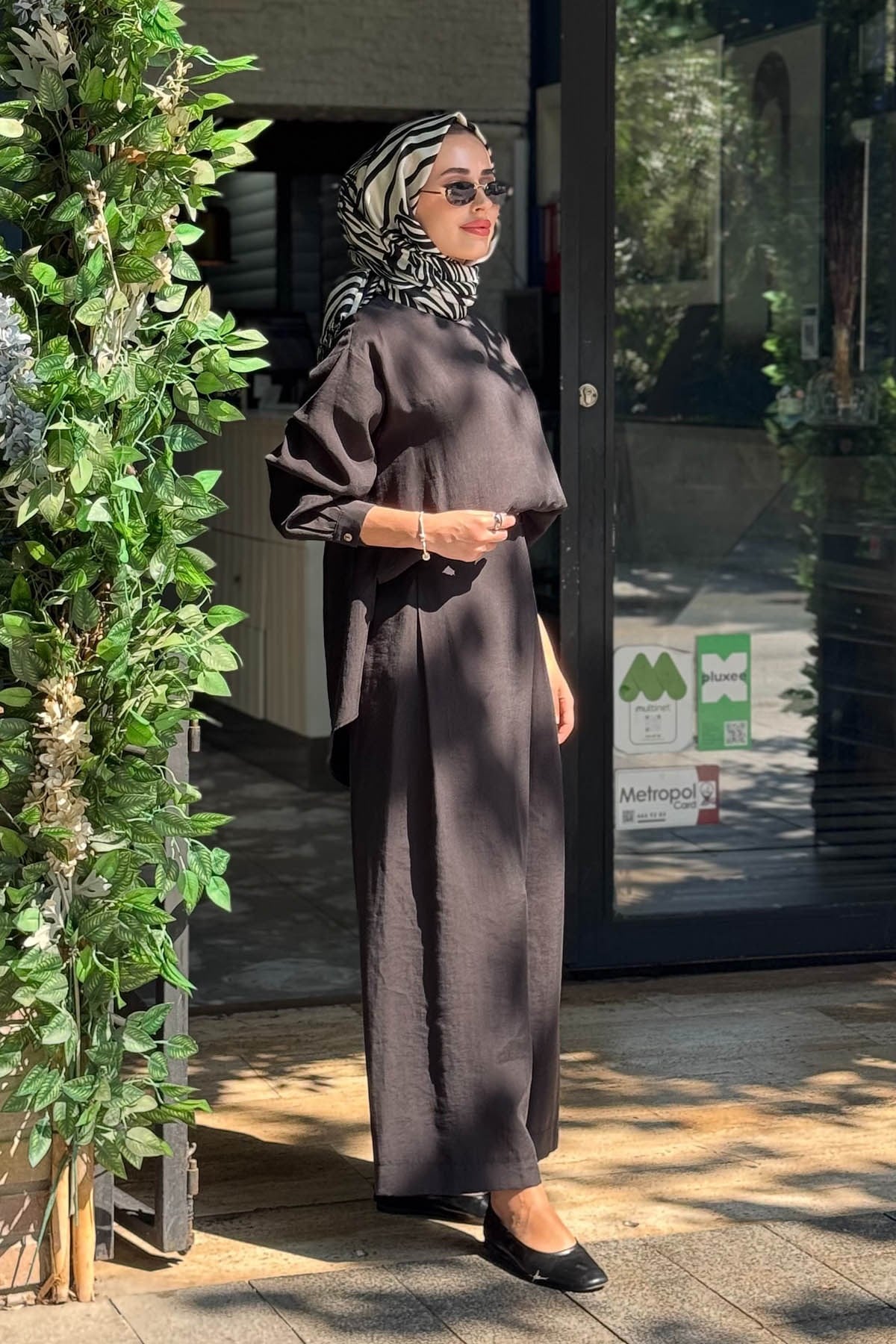 alMARWAH Pantolonlu Takım 203038 Siyah