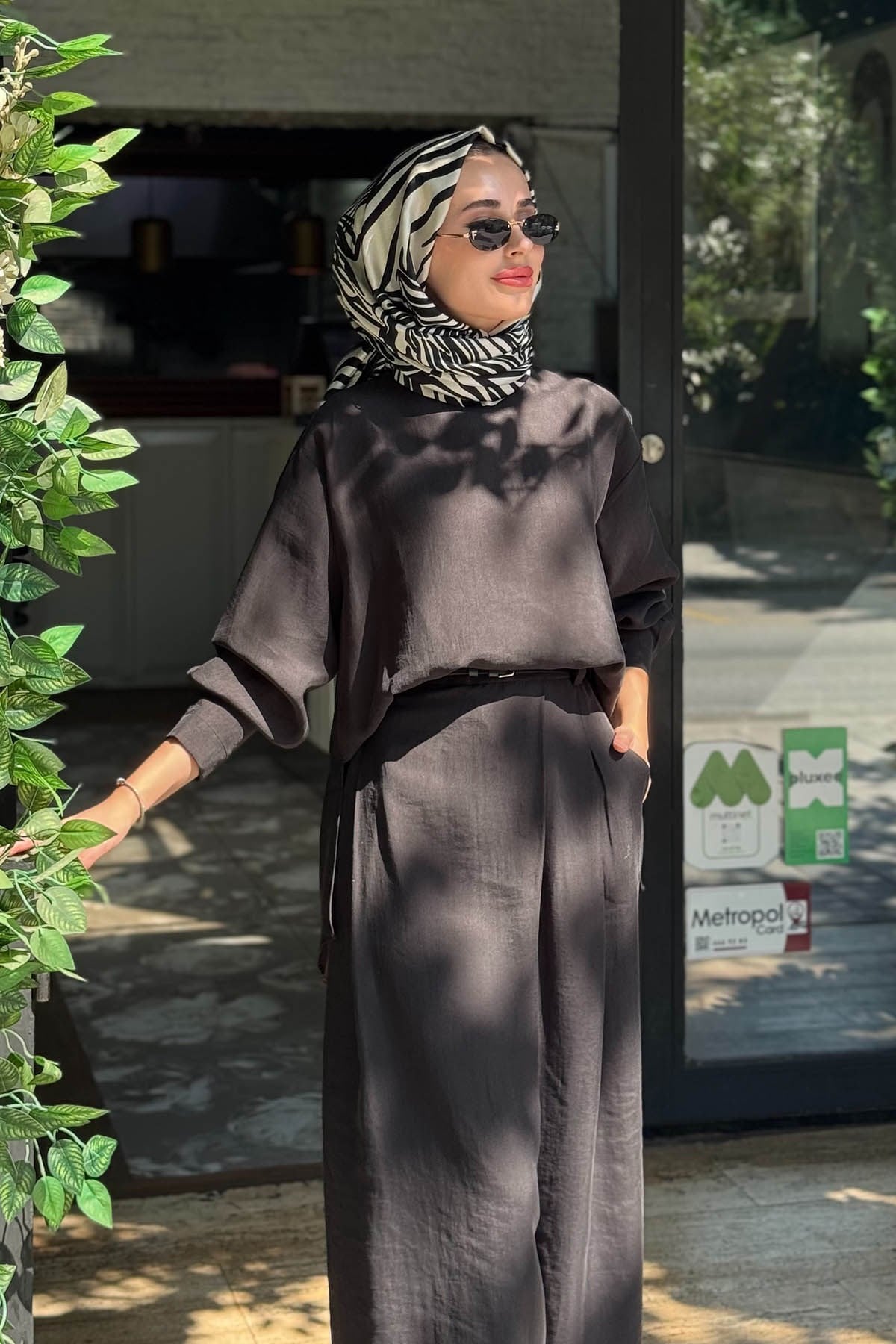 alMARWAH Pantolonlu Takım 203038 Siyah