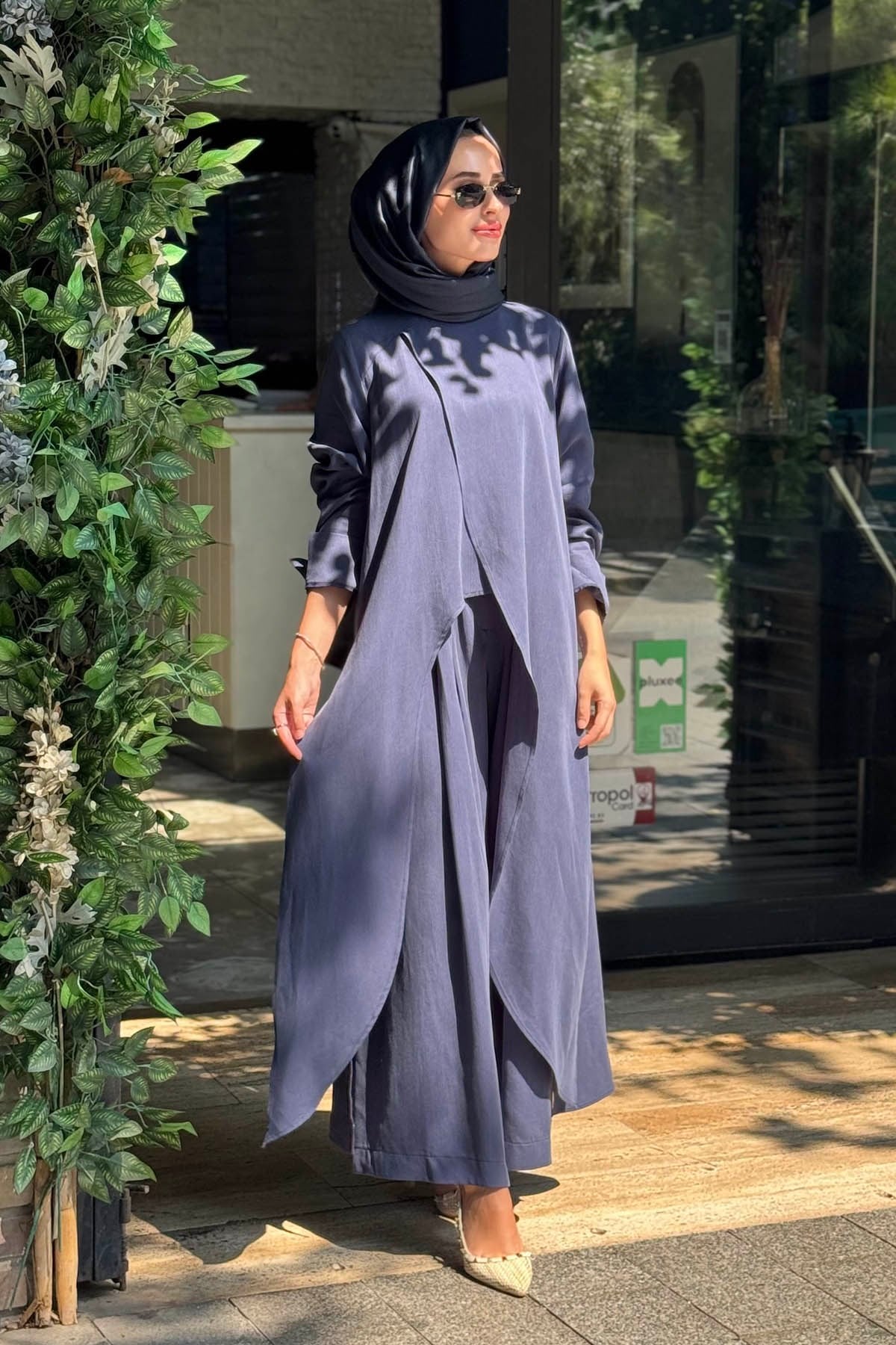 alMARWAH Pantolonlu Takım 203047 İndigo