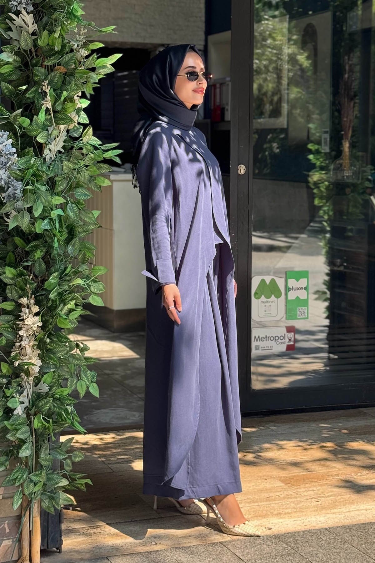 alMARWAH Pantolonlu Takım 203047 İndigo