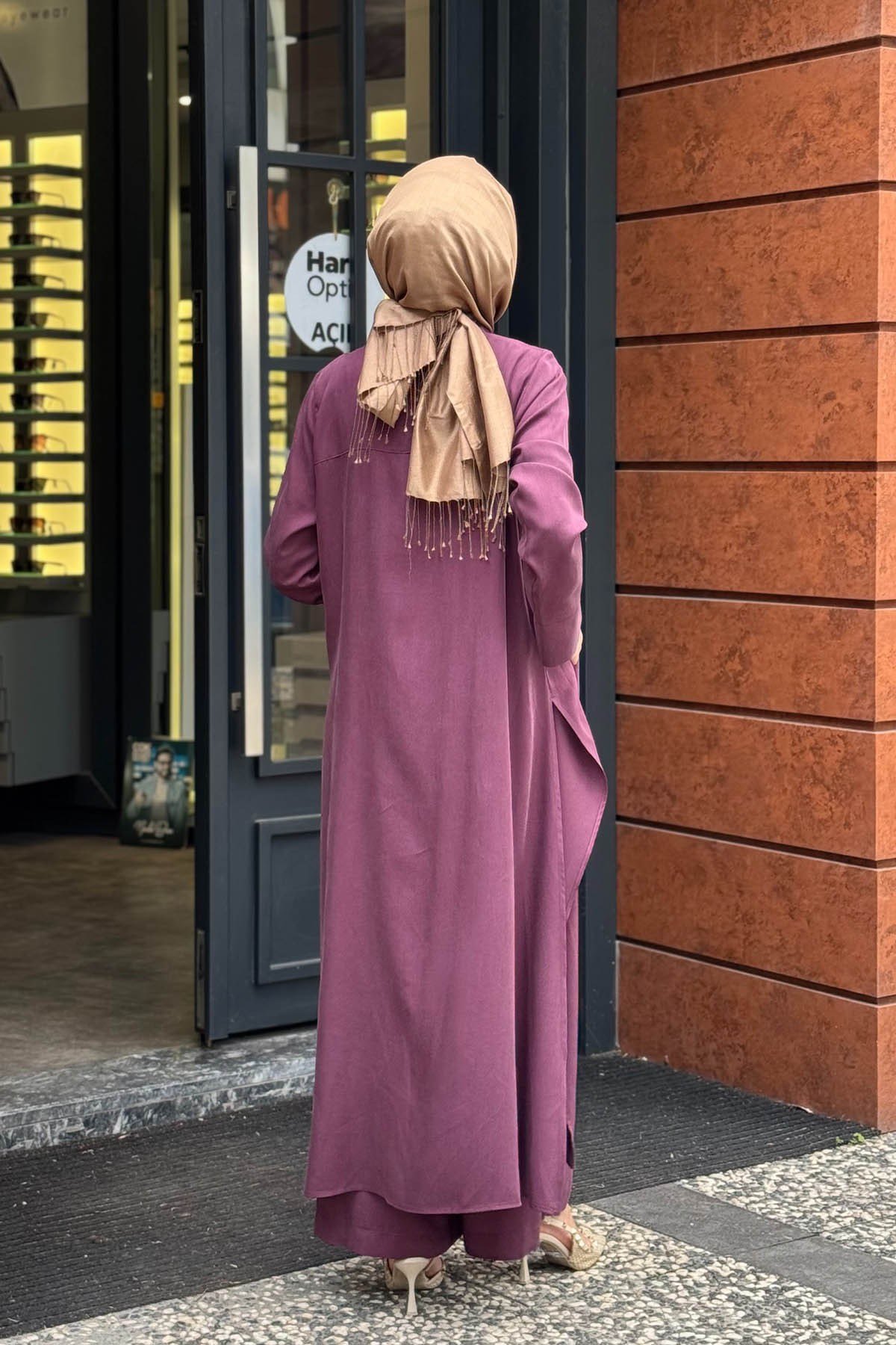 alMARWAH Pantolonlu Takım 203047 Mor