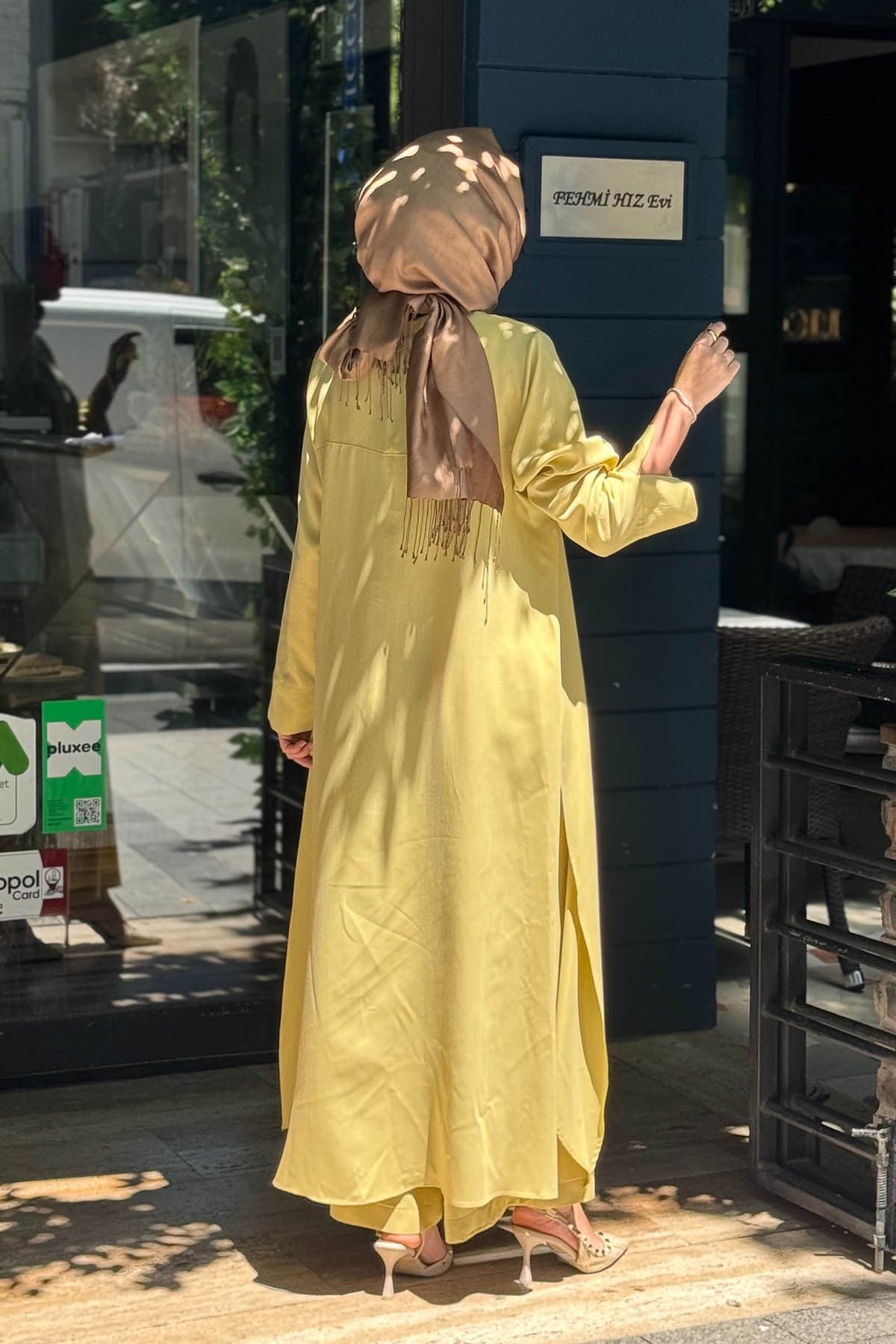 alMARWAH Pantolonlu Takım 203047 Sarı