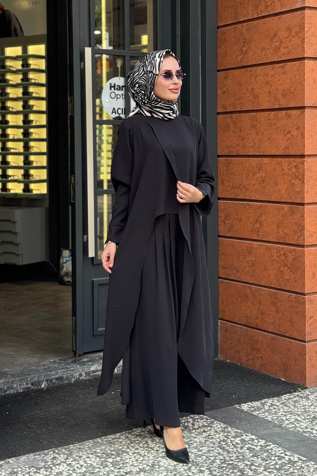 alMARWAH Pantolonlu Takım 203047 Siyah