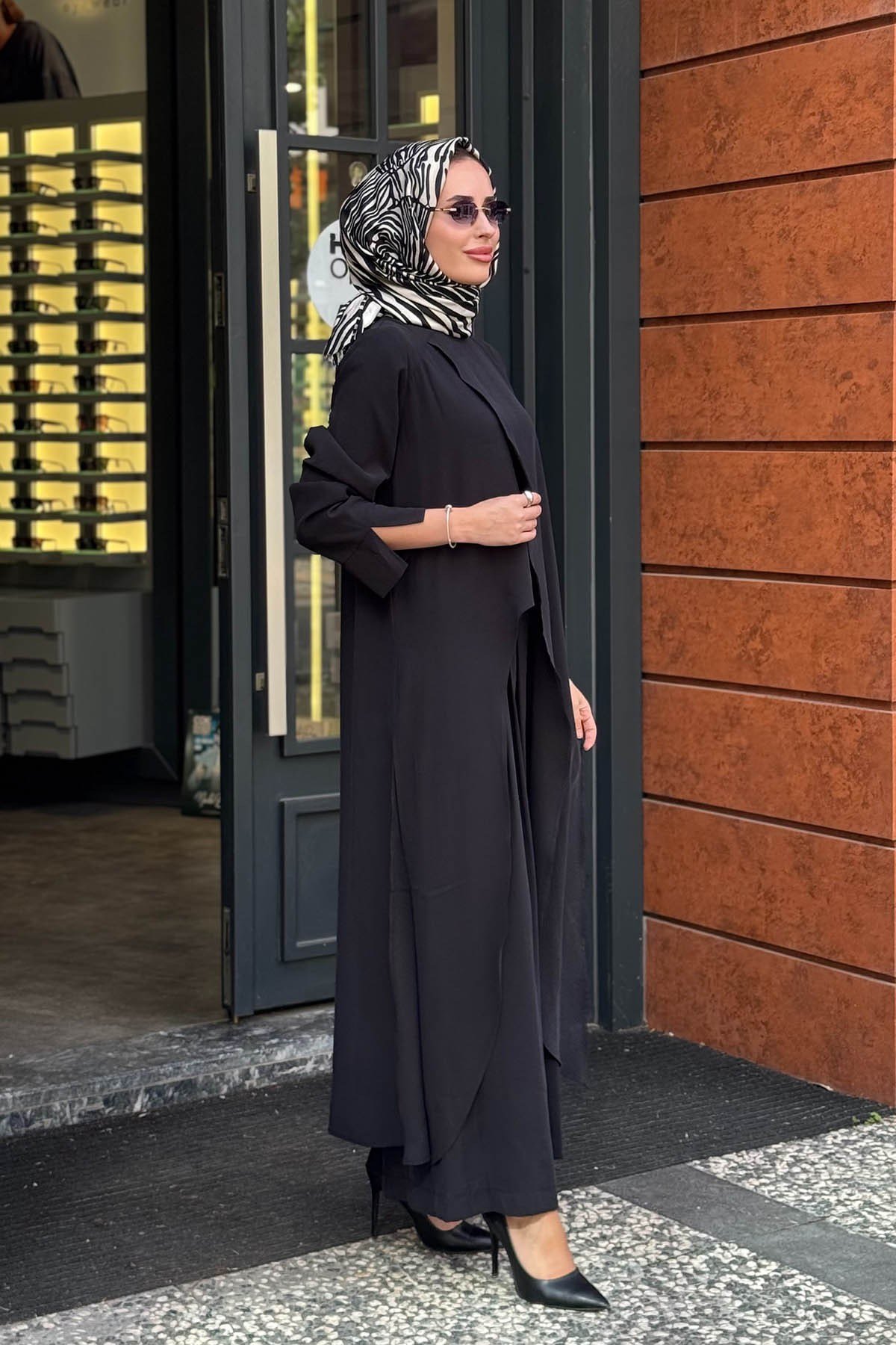 alMARWAH Pantolonlu Takım 203047 Siyah