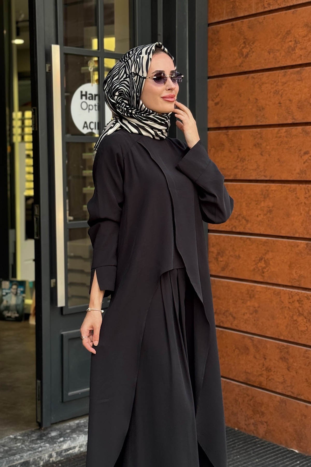 alMARWAH Pantolonlu Takım 203047 Siyah