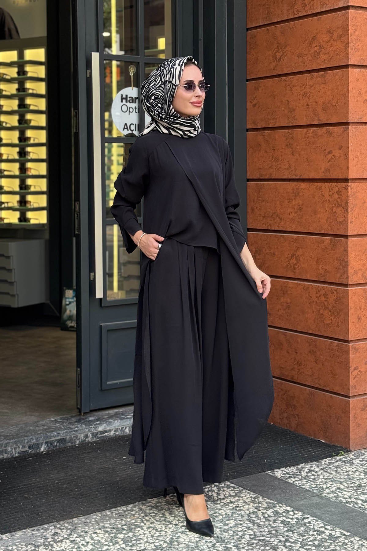 alMARWAH Pantolonlu Takım 203047 Siyah