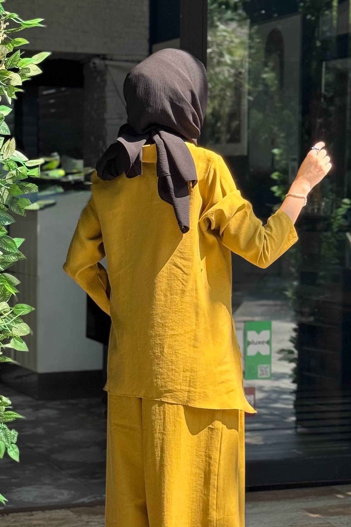 alMARWAH Pantolonlu Takım 203065 Hardal