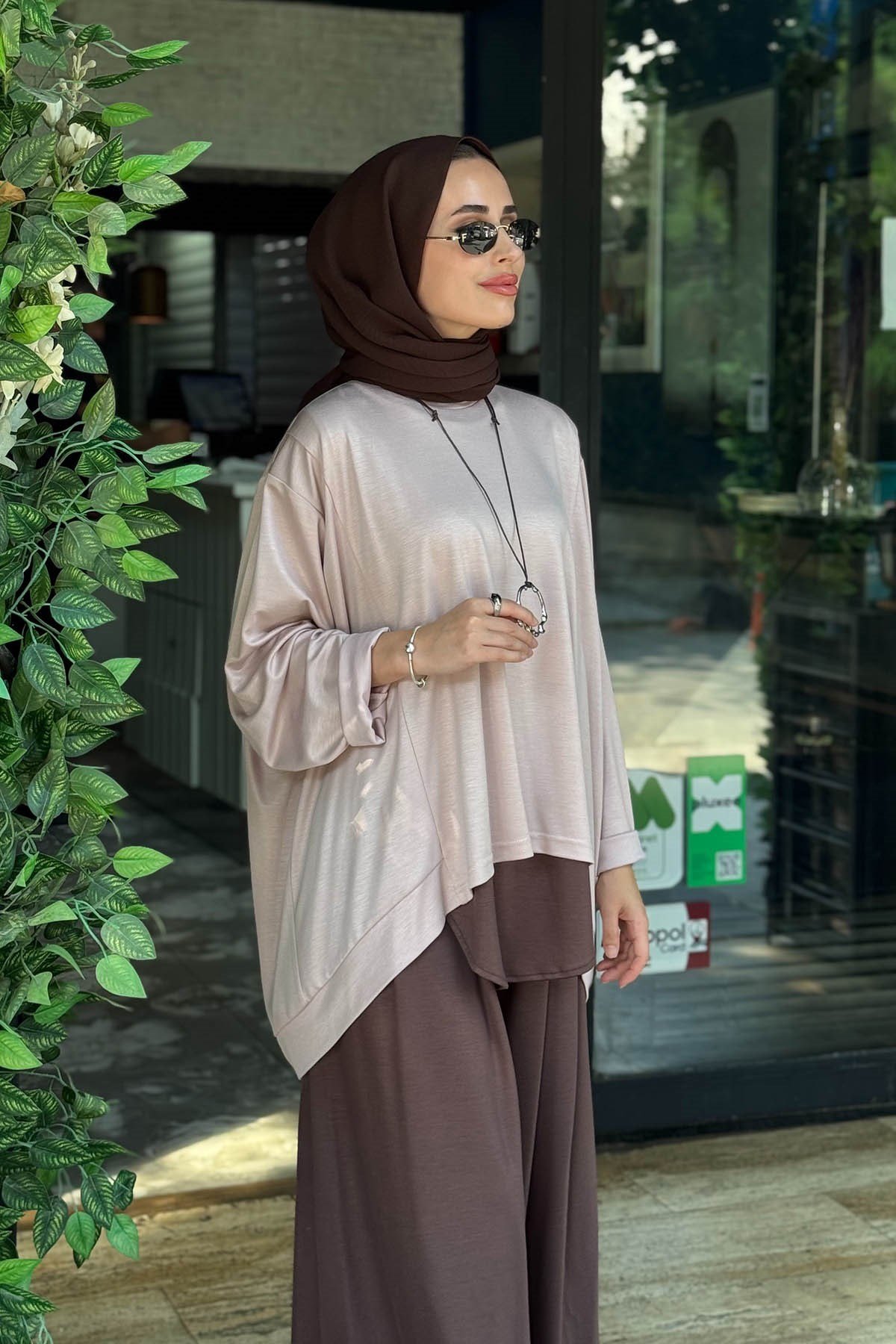 alMARWAH Pantolonlu Takım 203083 Pembe