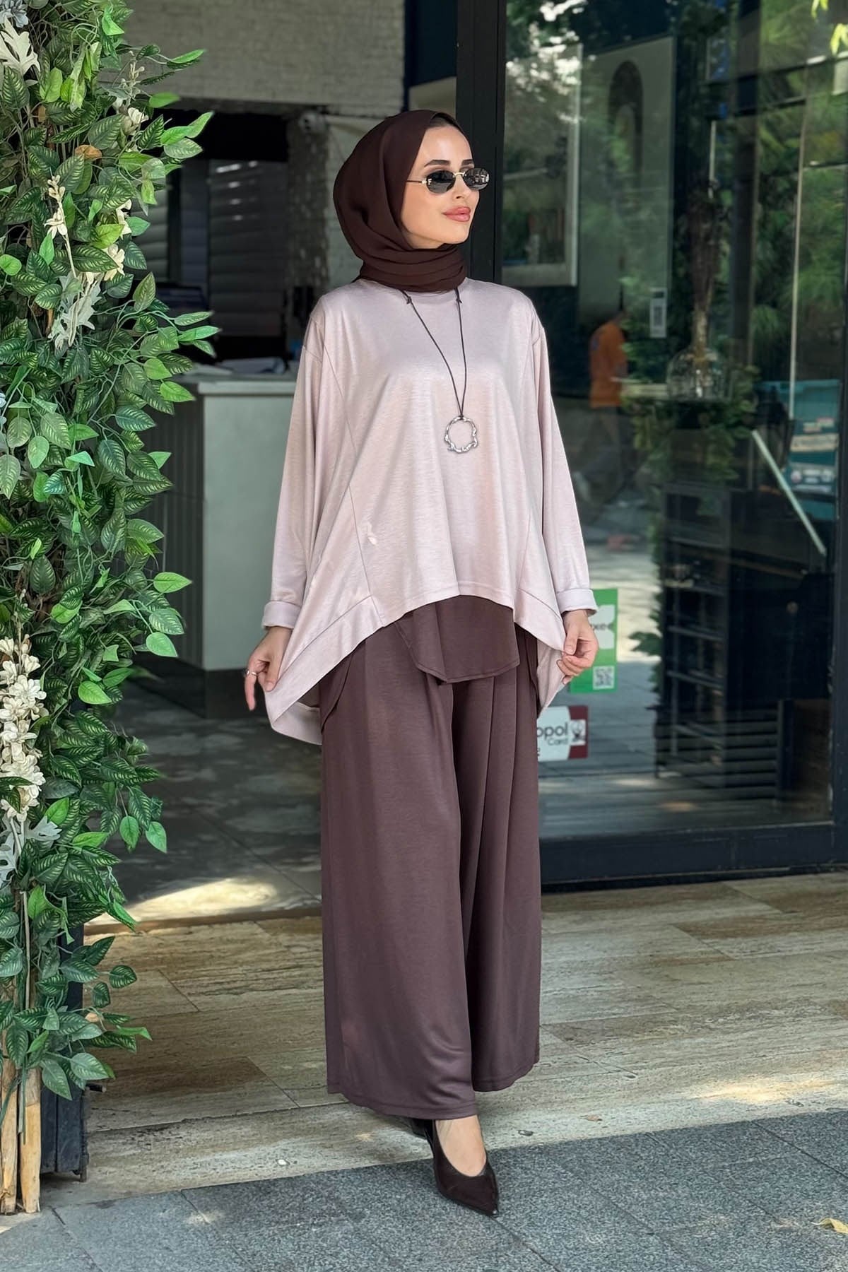 alMARWAH Pantolonlu Takım 203083 Pembe