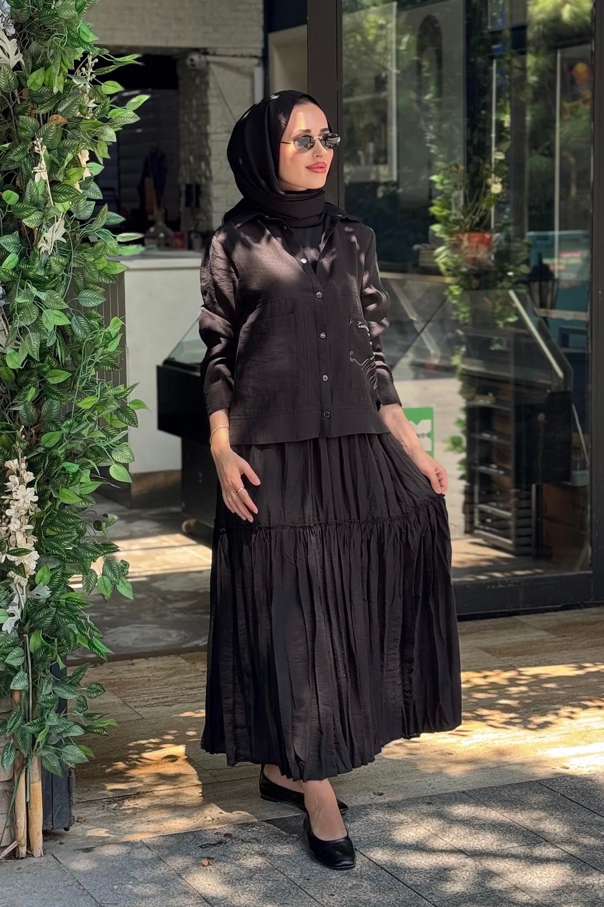 ceremony Etekli Takım 26Y907 Siyah