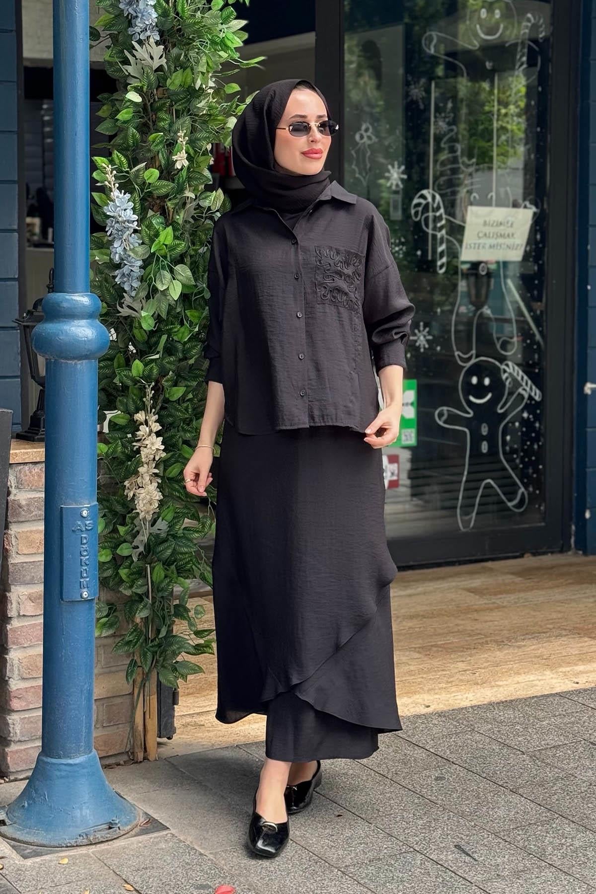 ceremony Etekli Takım 26Y9100 Siyah