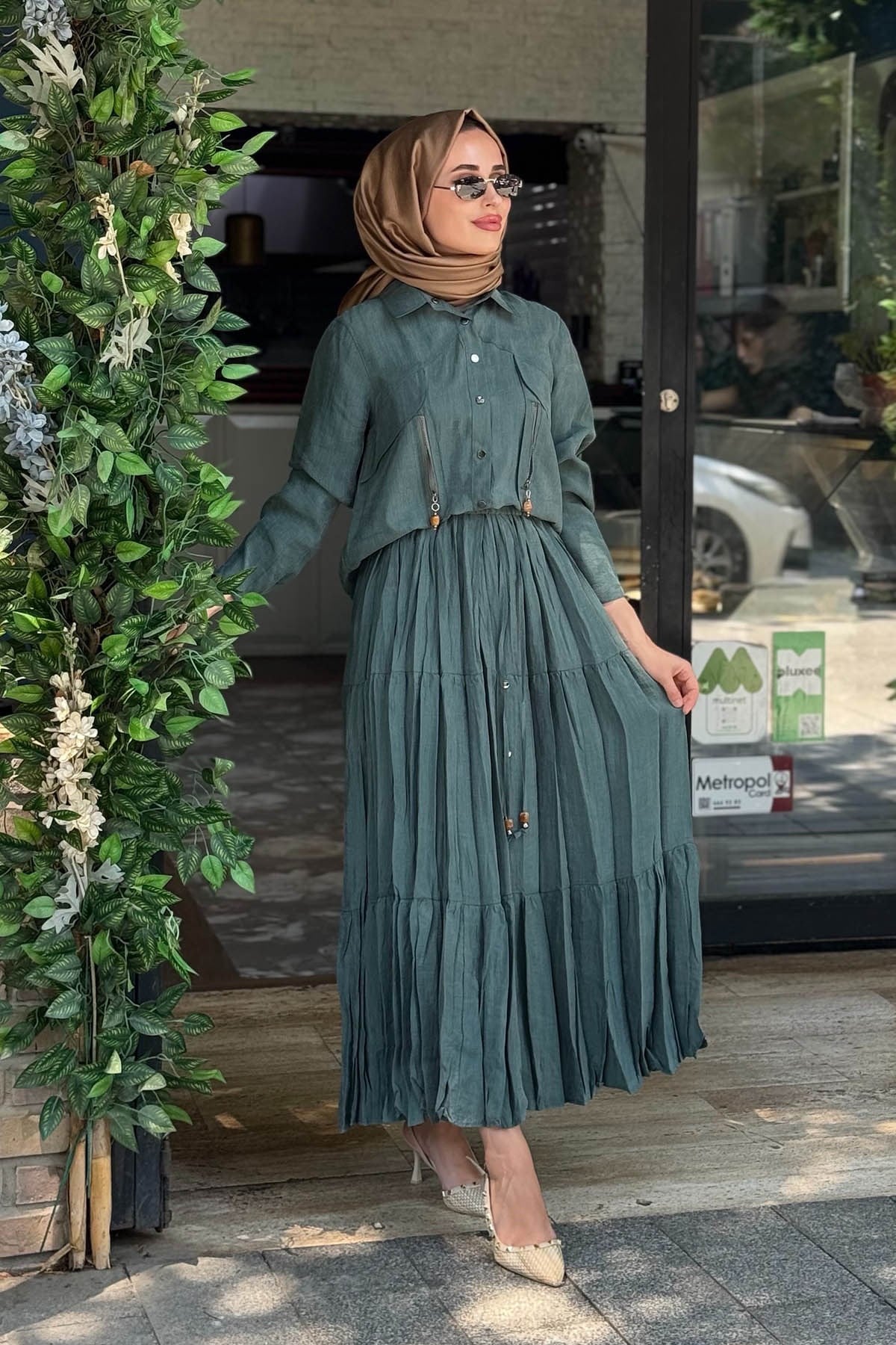 ceremony Etekli Takım 26Y916 Yeşil