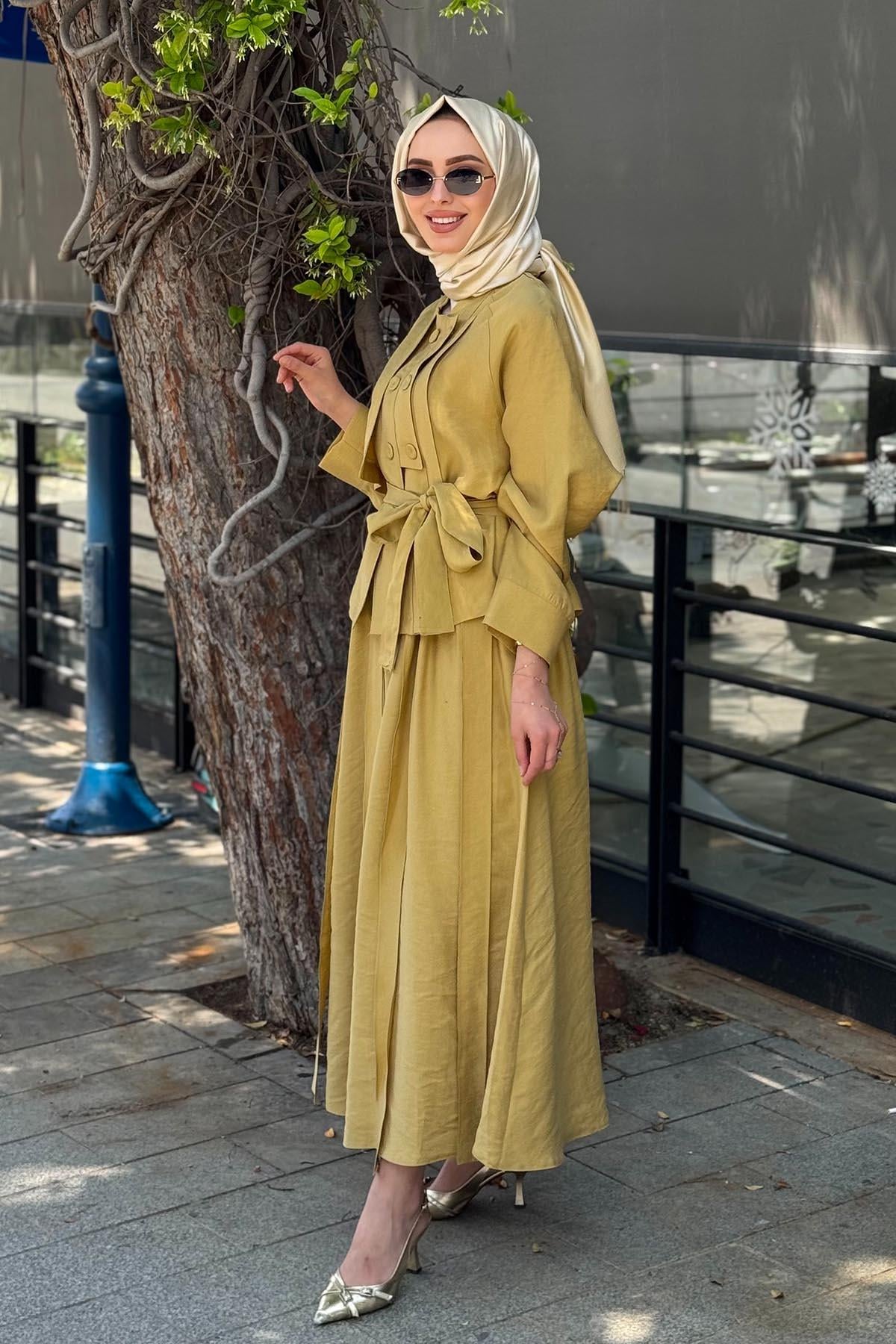 ceremony Etekli Takım S-5853 Hardal