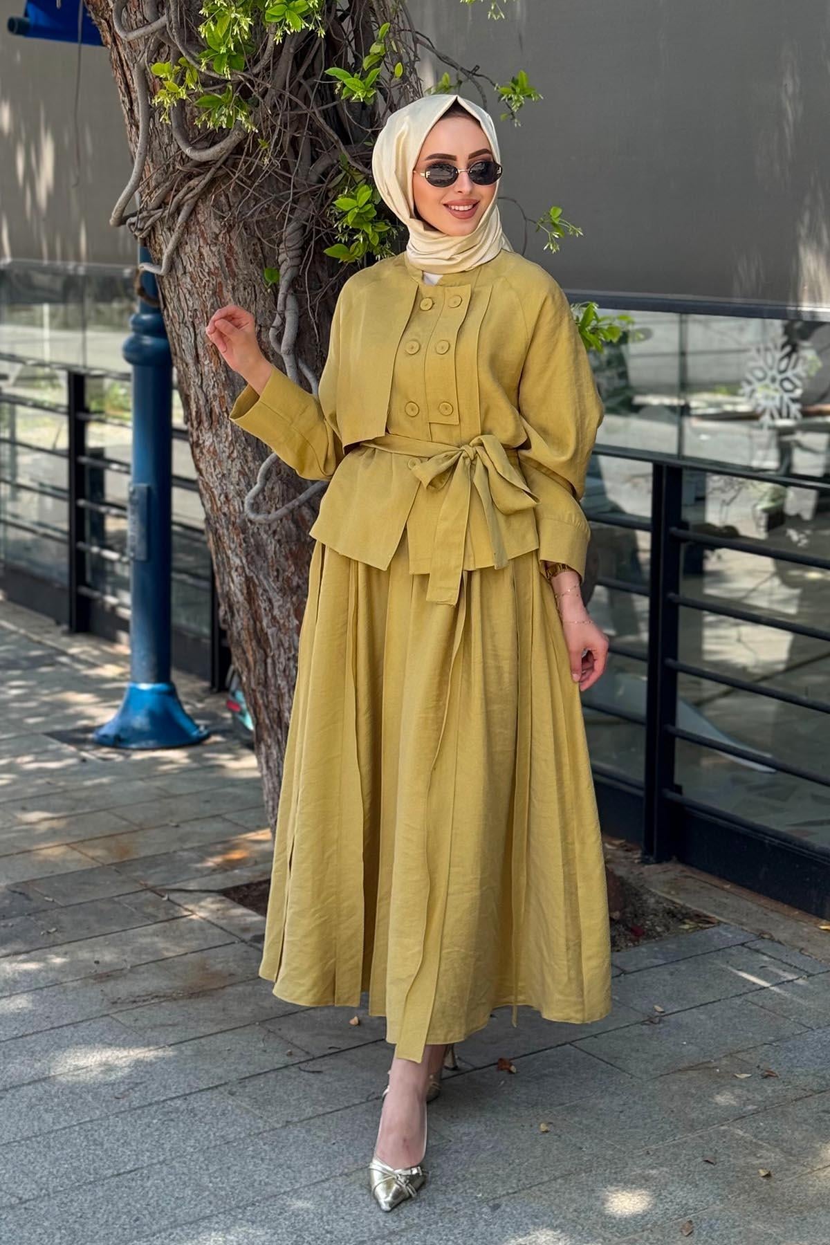 ceremony Etekli Takım S-5853 Hardal