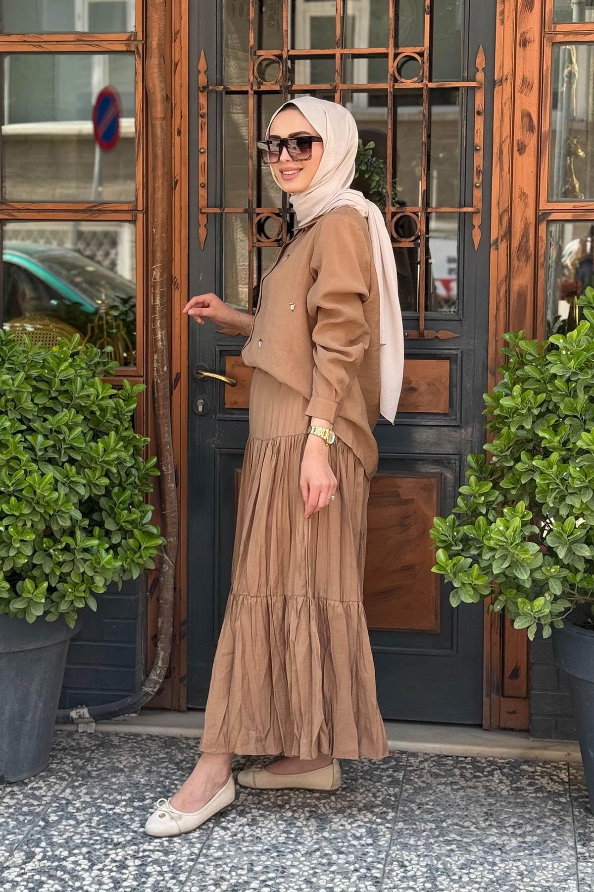 ceremony Etekli Takım S-59141 Camel