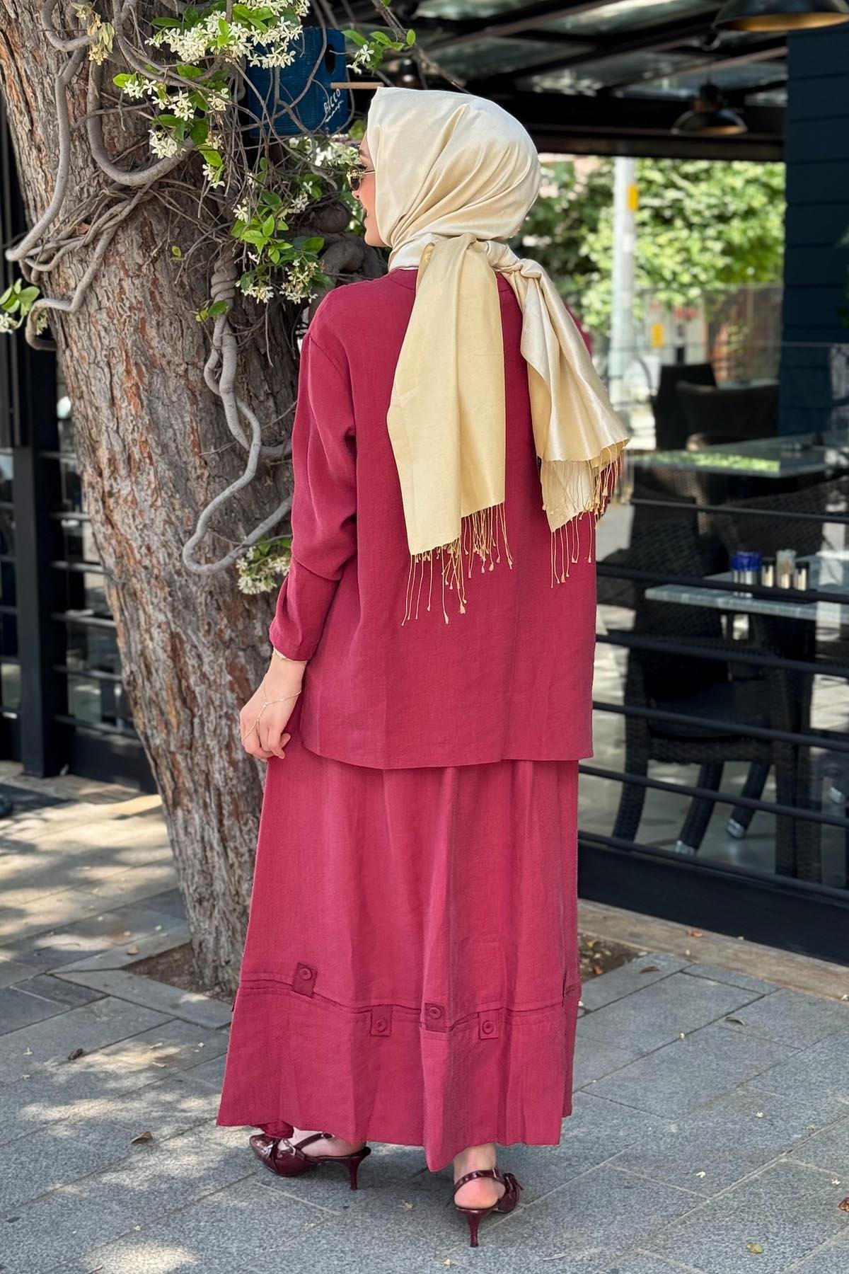 ceremony Etekli Takım S-5938 Kırmızı