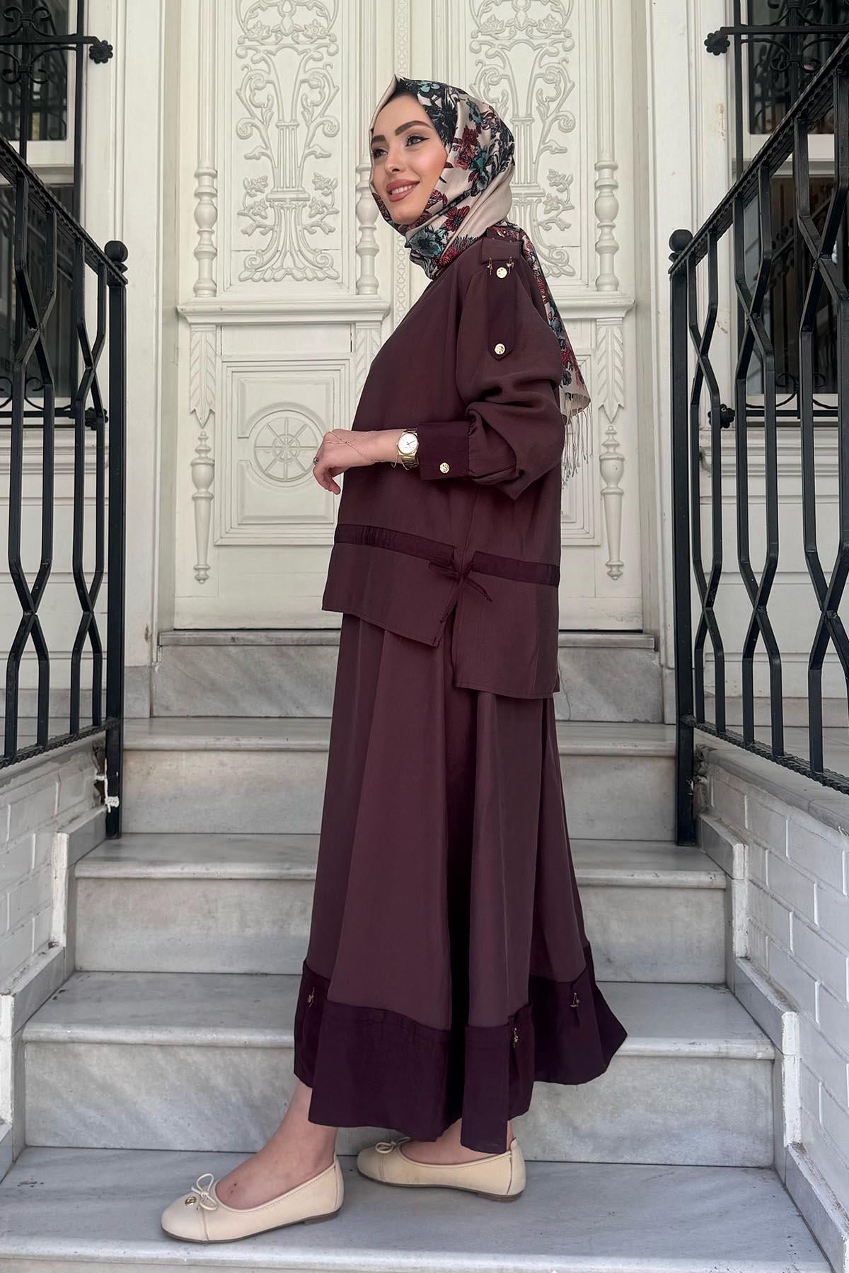 ceremony Etekli Takım S-5958 Kızıl kahve