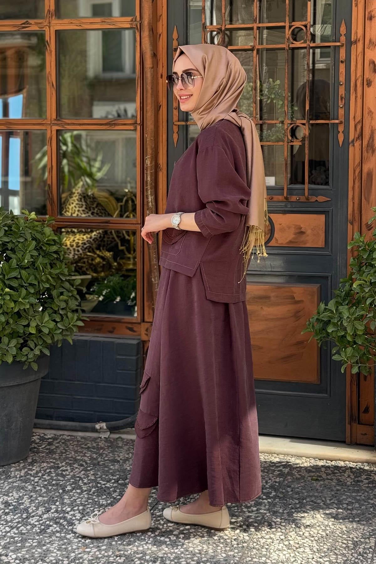 ceremony Etekli Takım S-5986 Kızıl kahve