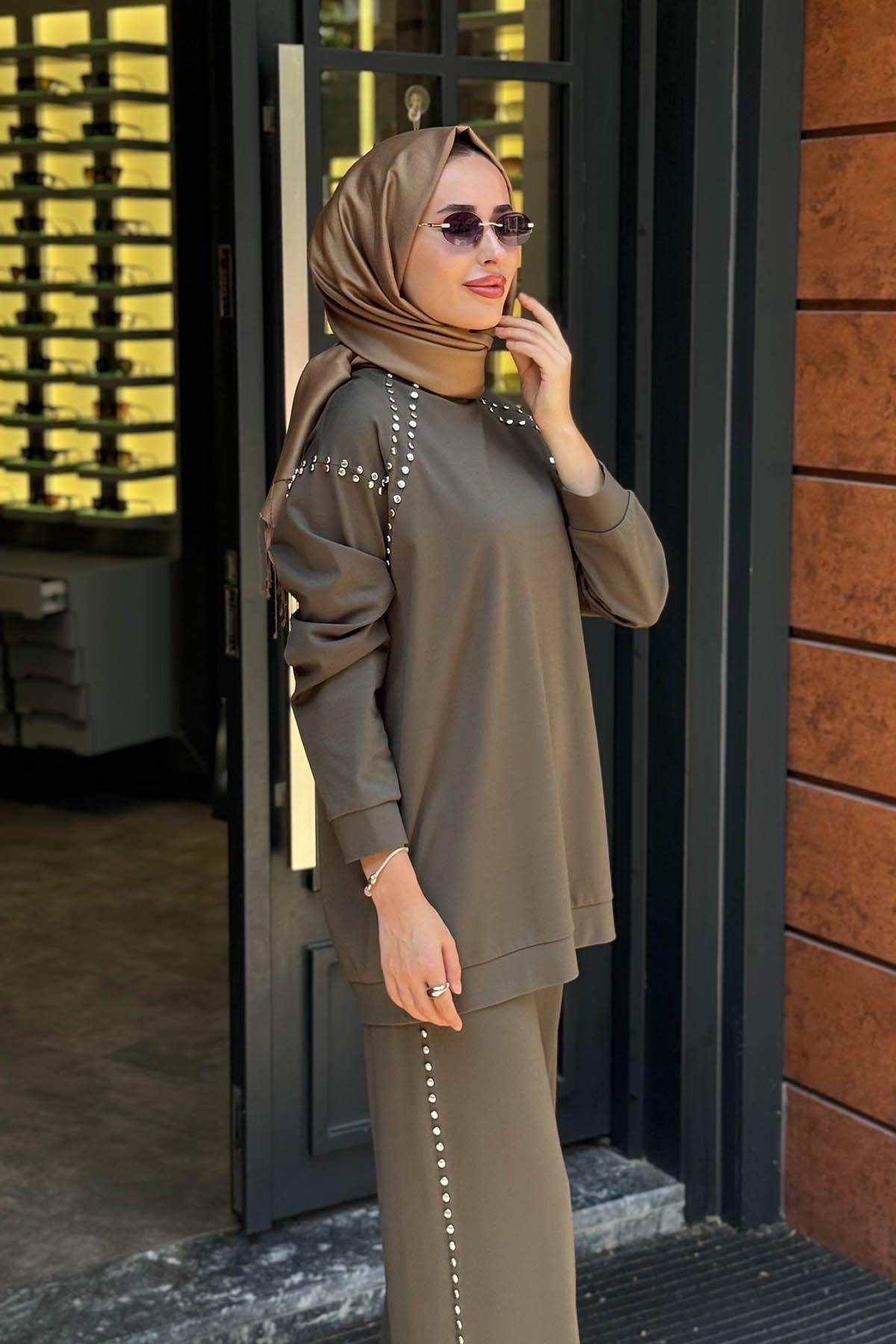 CEREMONY Luna Pantolonlu Takım 26K945 Haki