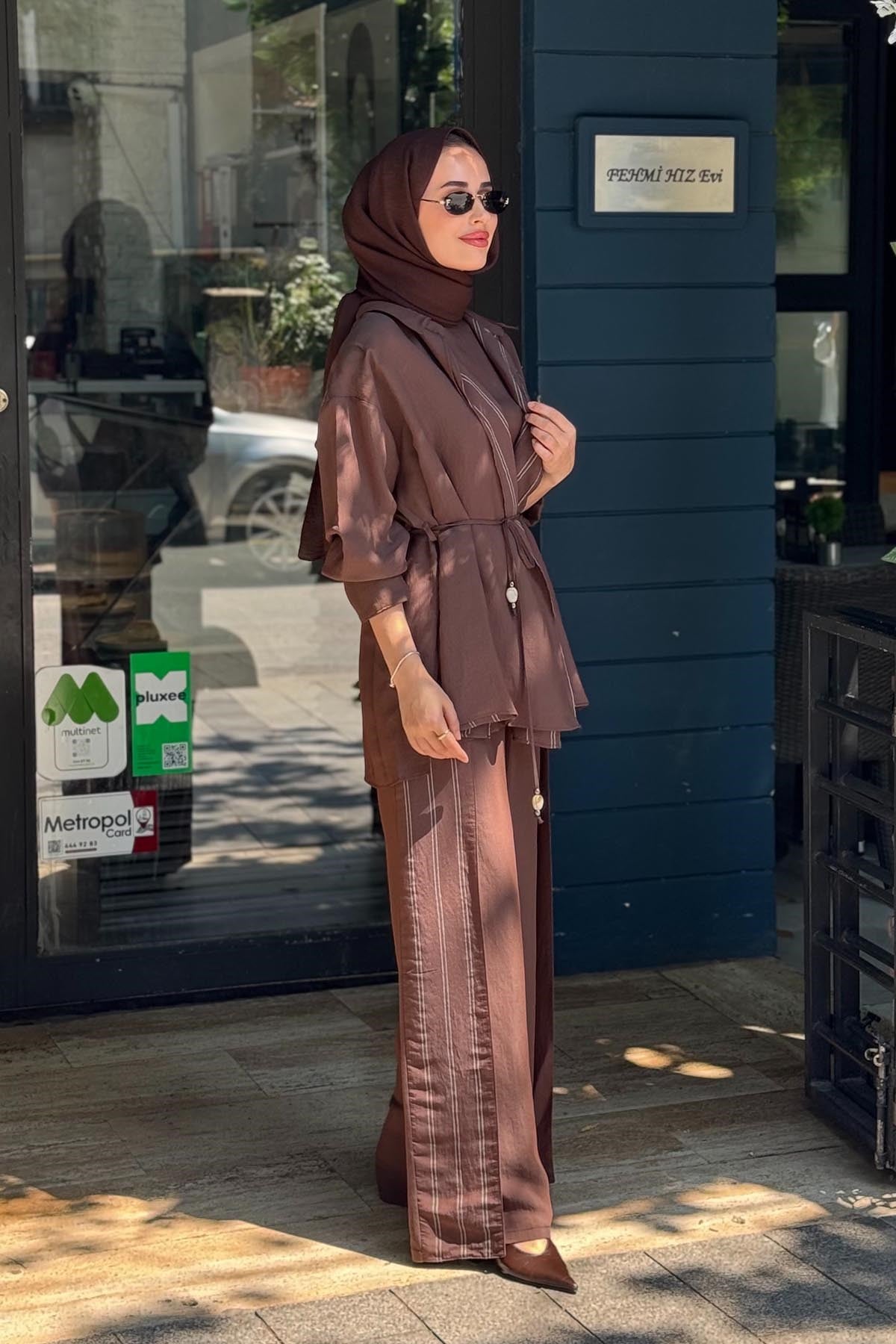 ceremony Miranda 3'lü Pantolonlu Takım 26Y963 Kahve