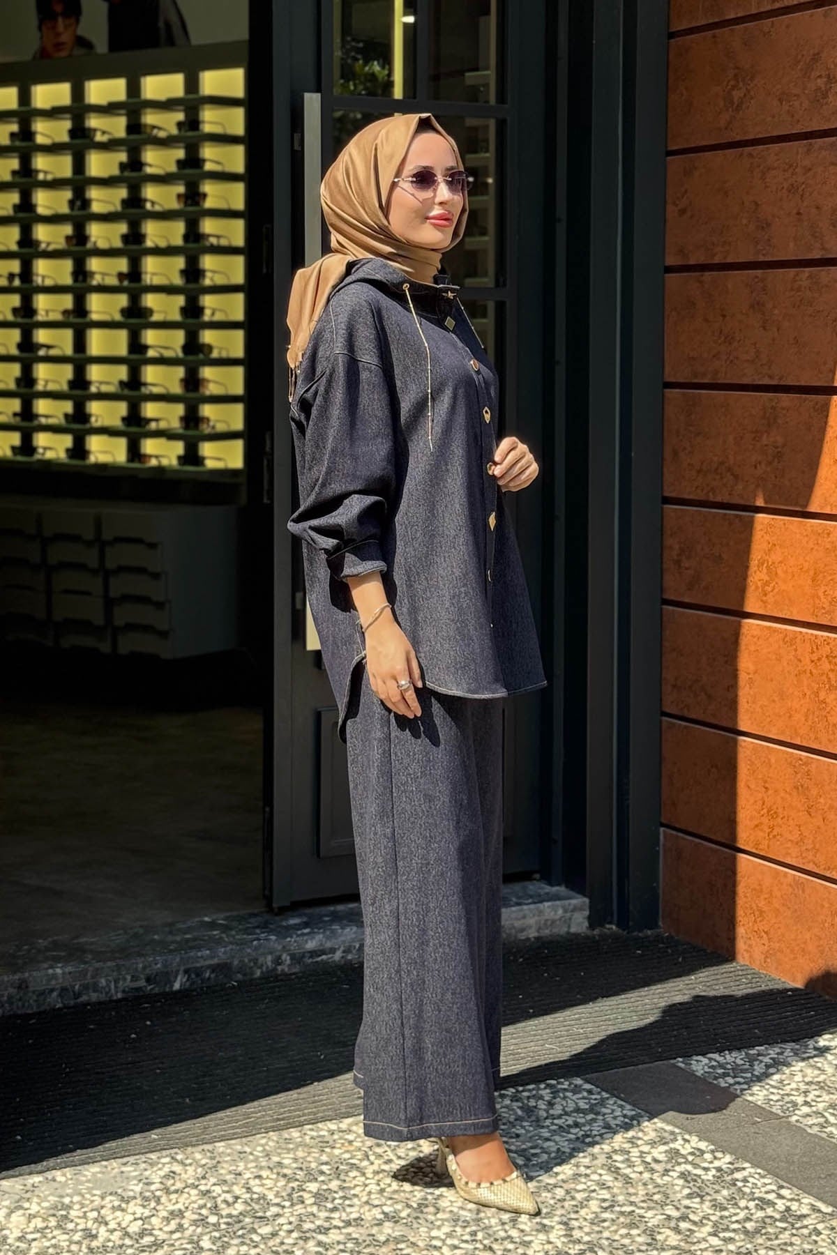 CEREMONY Palozzo Denim Pantolon 26K318 Lacivert