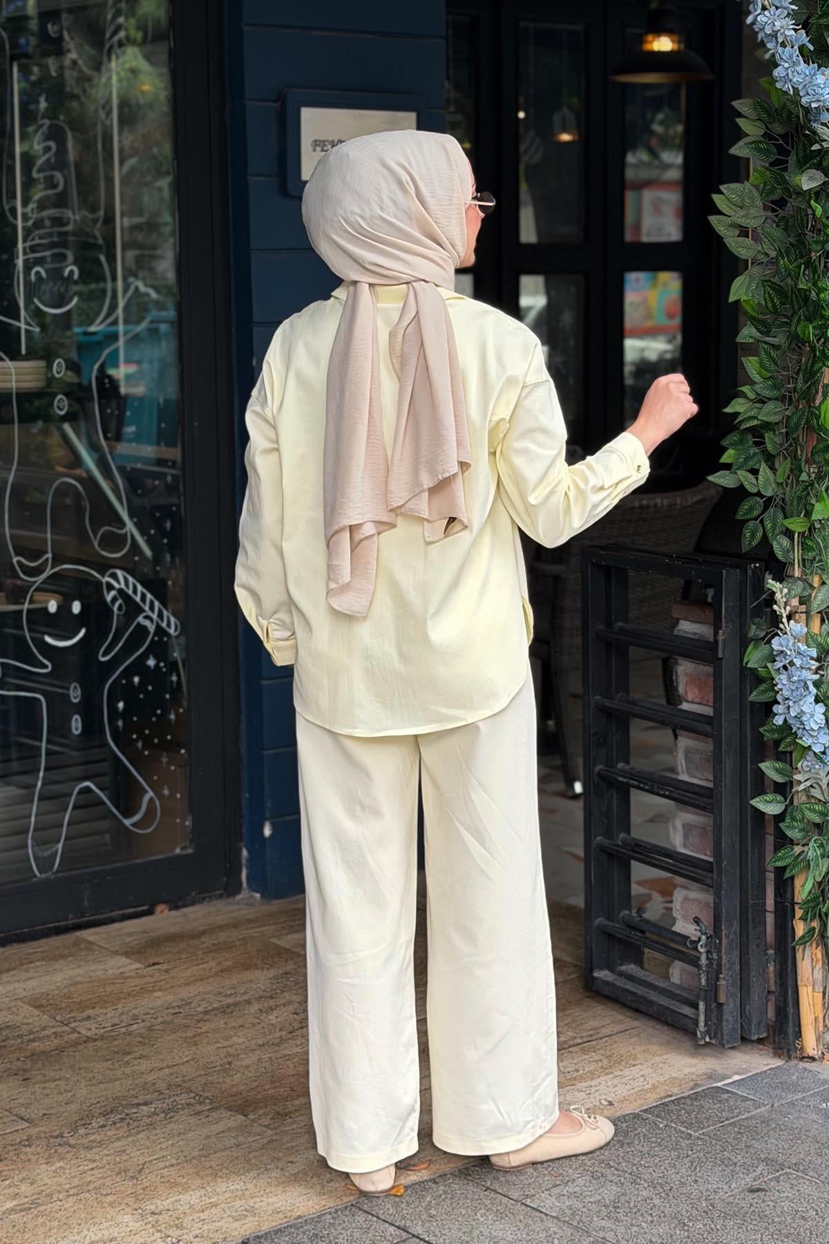 ceremony Pantolonlu Takım 26Y166 Sarı