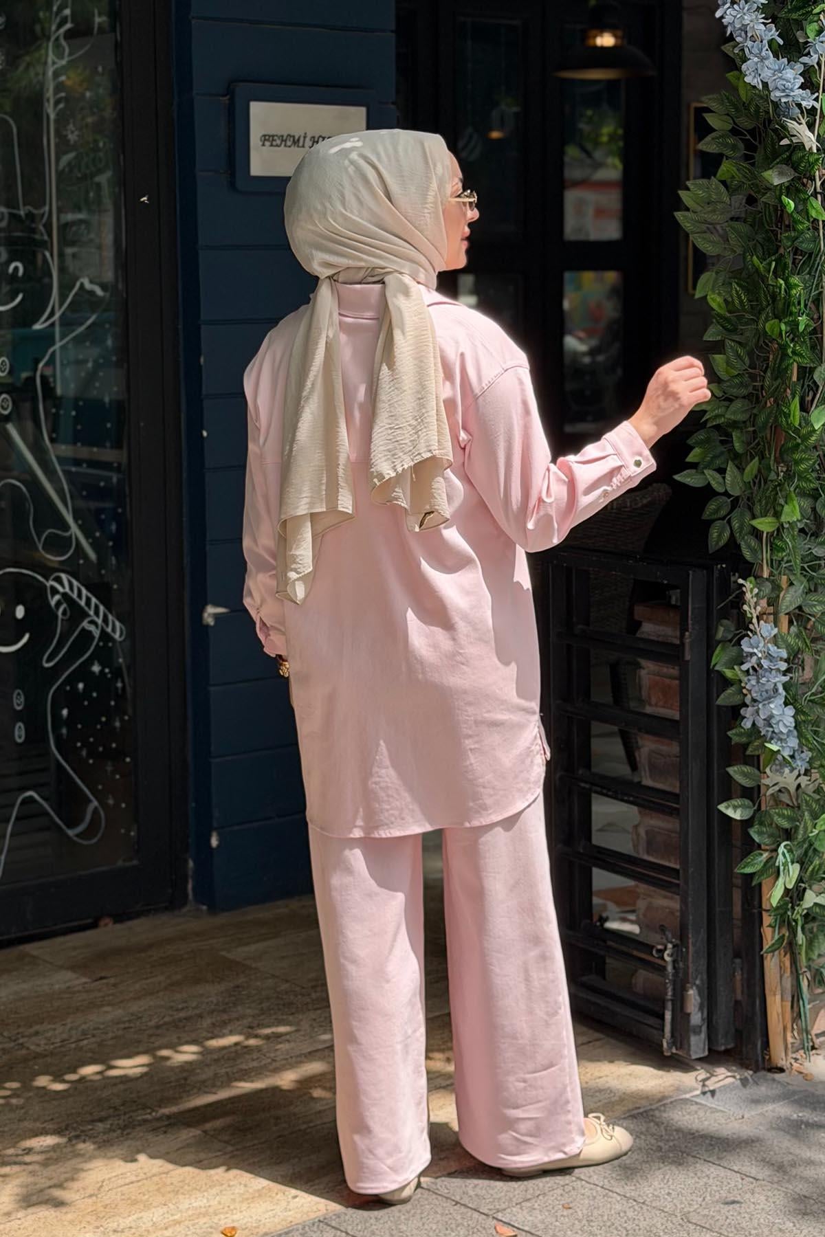ceremony Pantolonlu Takım 26Y871T Pembe