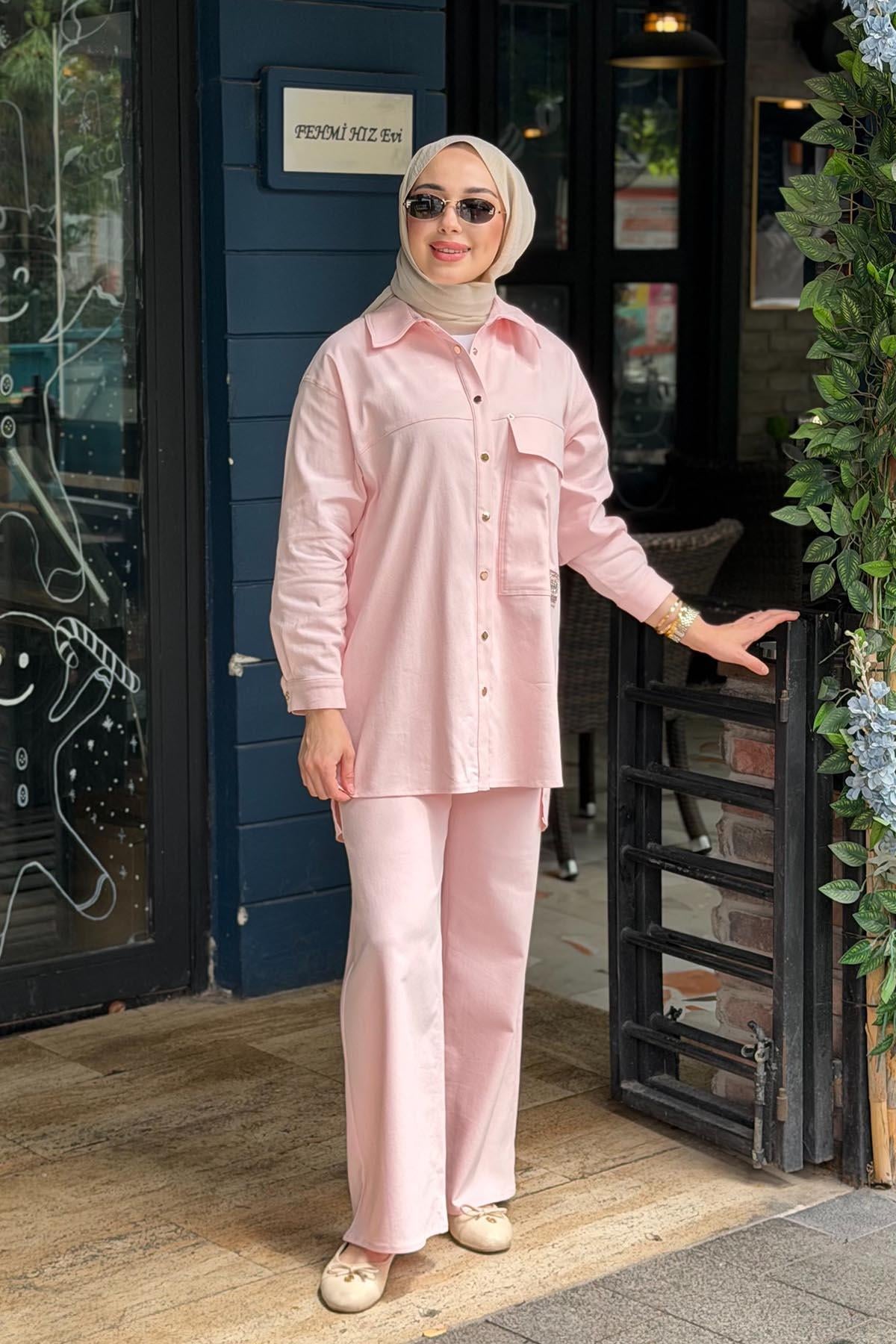 ceremony Pantolonlu Takım 26Y871T Pembe