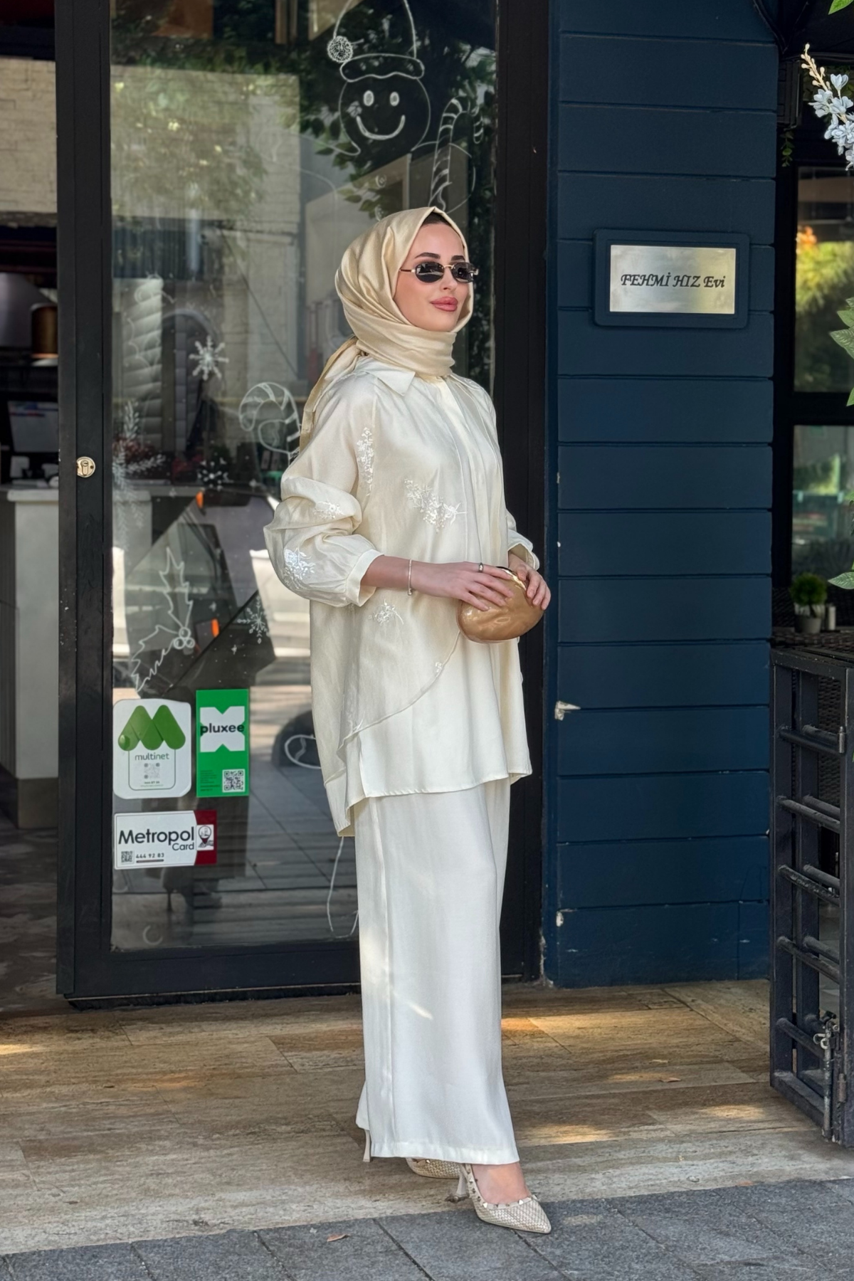 ceremony Pantolonlu Takım 26Y937 Krem