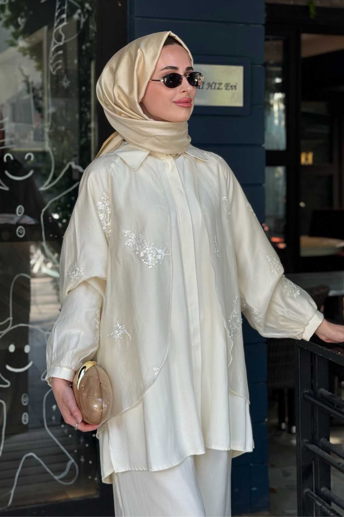 ceremony Pantolonlu Takım 26Y937 Krem