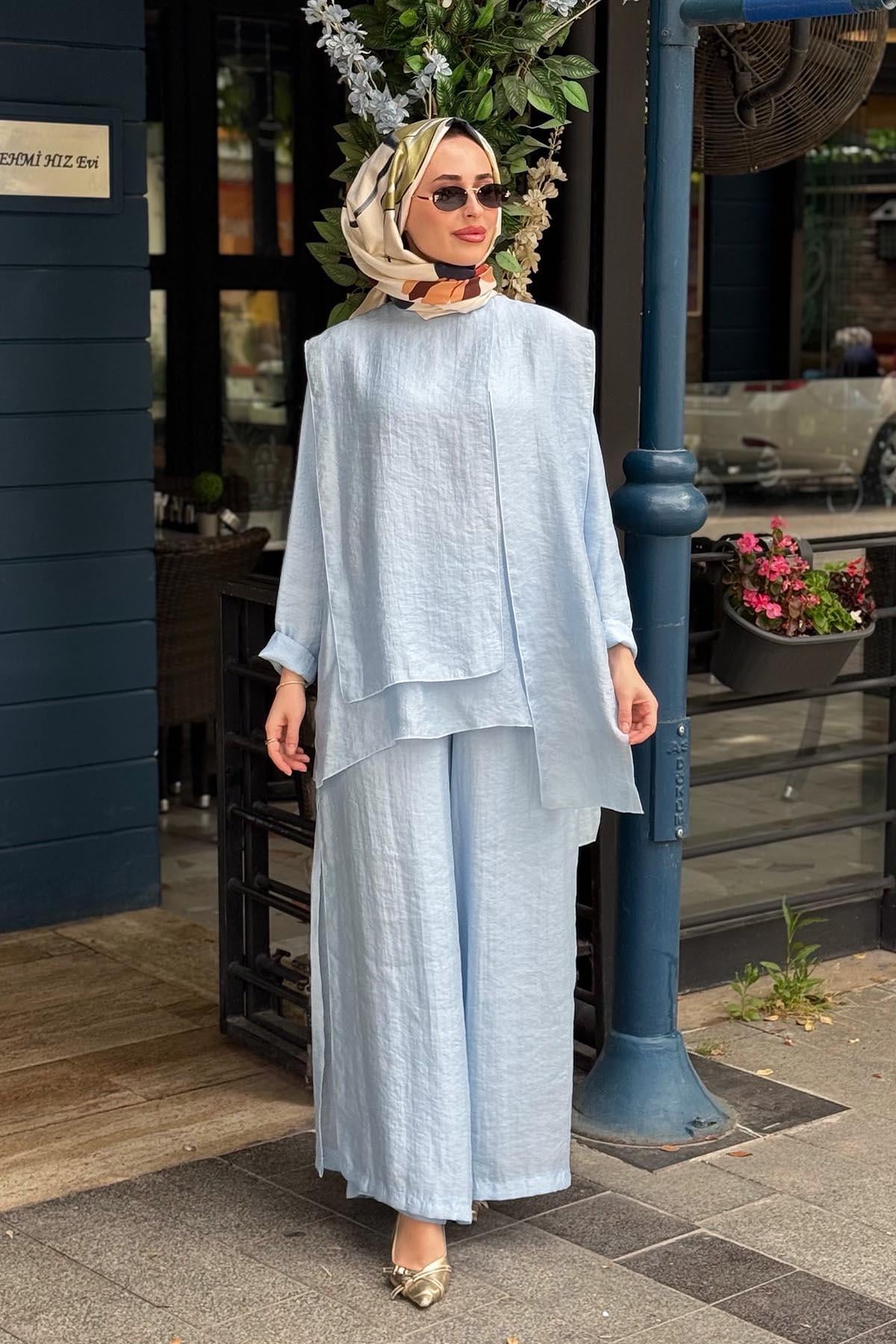 ceremony Pantolonlu Takım 26Y965 Bebe Mavisi