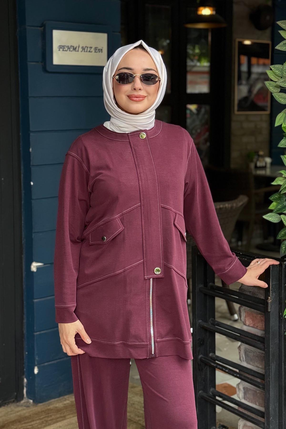 ceremony Pantolonlu Takım 26Y991 Bordo