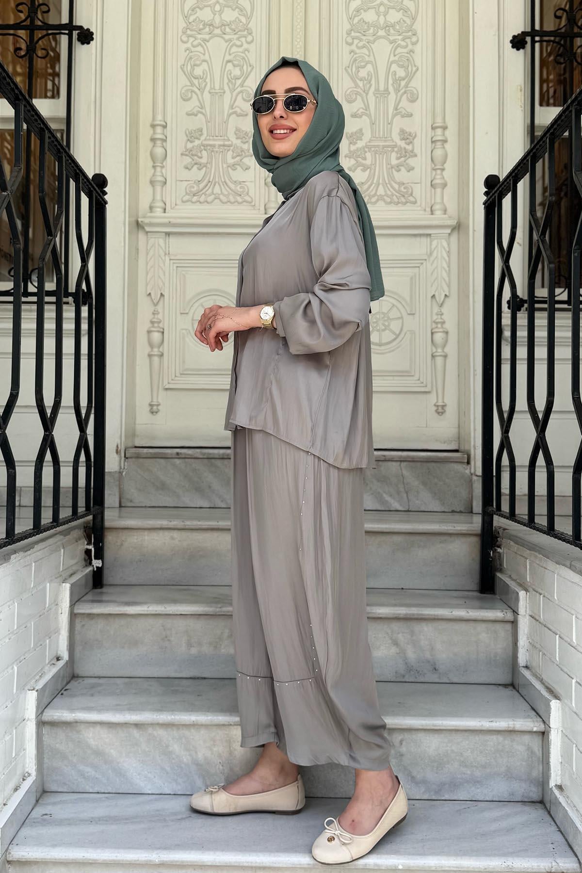 ceremony Pantolonlu Takım S-5185 Gri