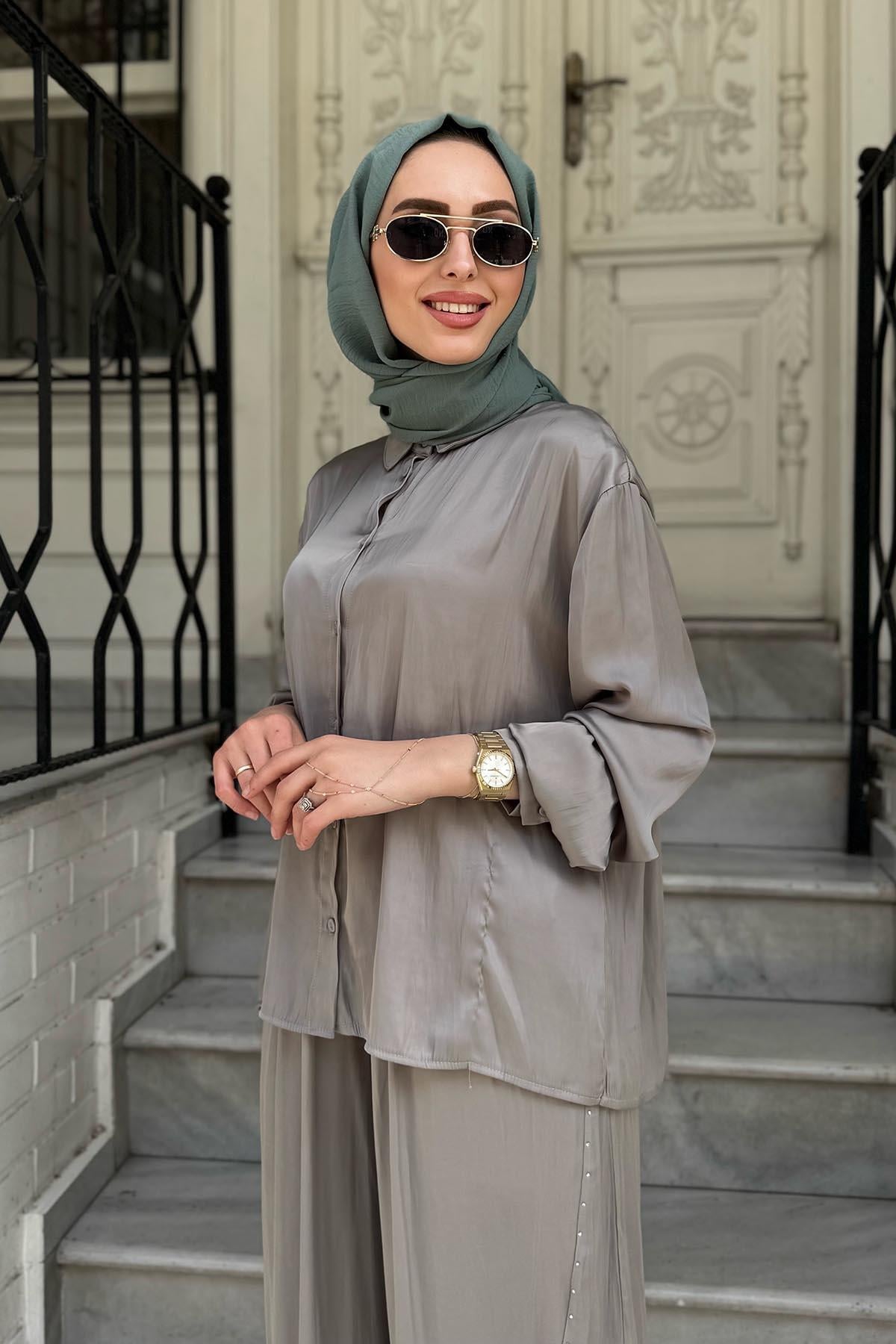 ceremony Pantolonlu Takım S-5185 Gri