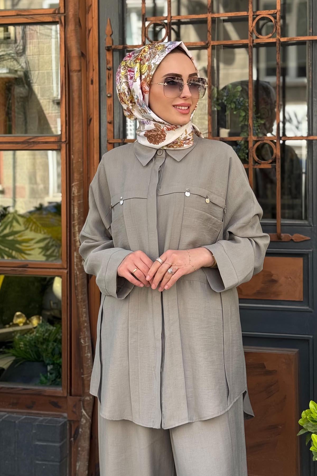 ceremony Pantolonlu Takım S-5905 Gri