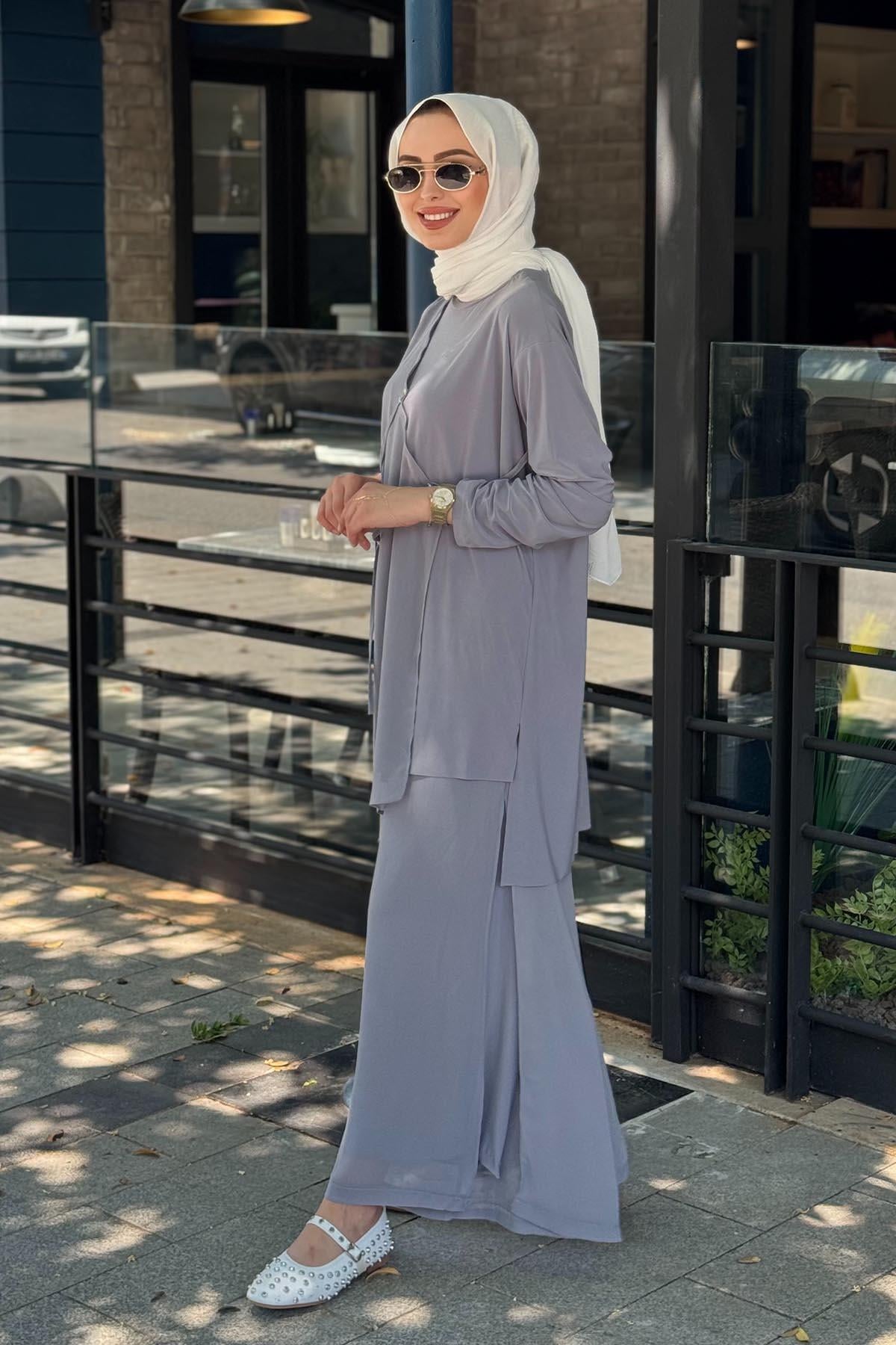 ceremony Pantolonlu Takım S-59104 Gri