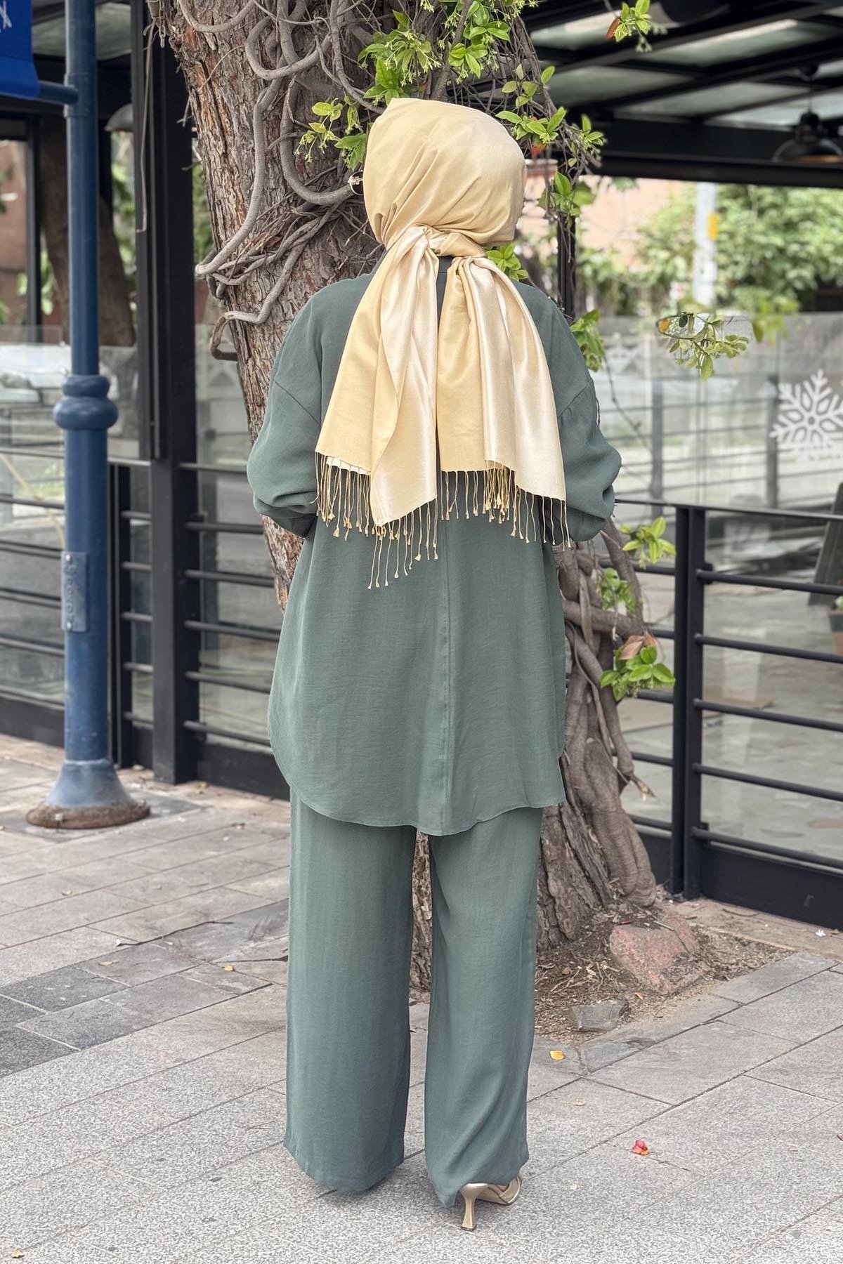 ceremony Pantolonlu Takım S-5954 Yeşil